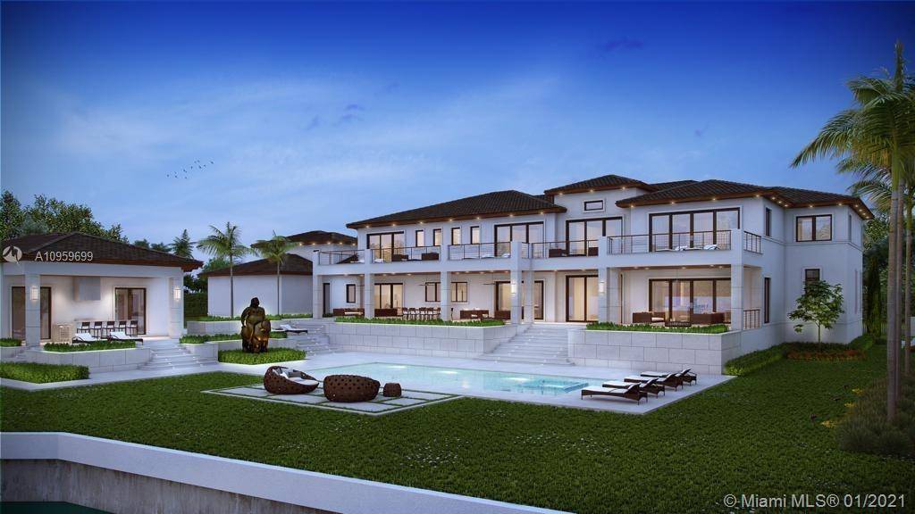 2021 Masterpiece located in one of only two private gated Coral Gables communities.