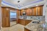Subzero refrigerator with freezer pull out drawers on the bottom