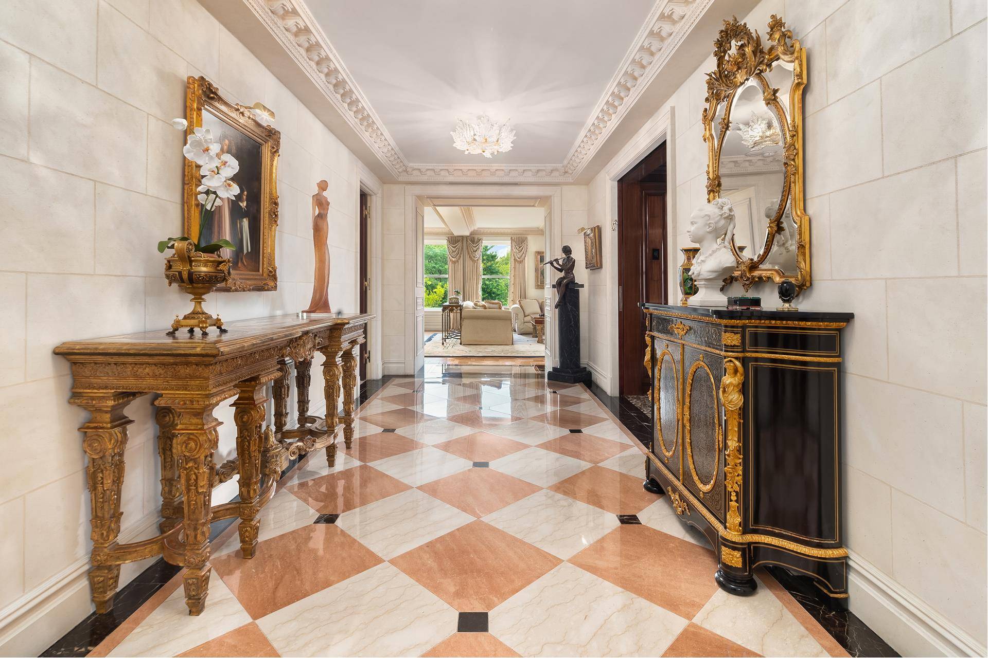 High above Central Park this gracious 5427 square foot full floor residence located in one of Fifth Avenue's most coveted full service Boutique Limestone Condominium building is available for the ...