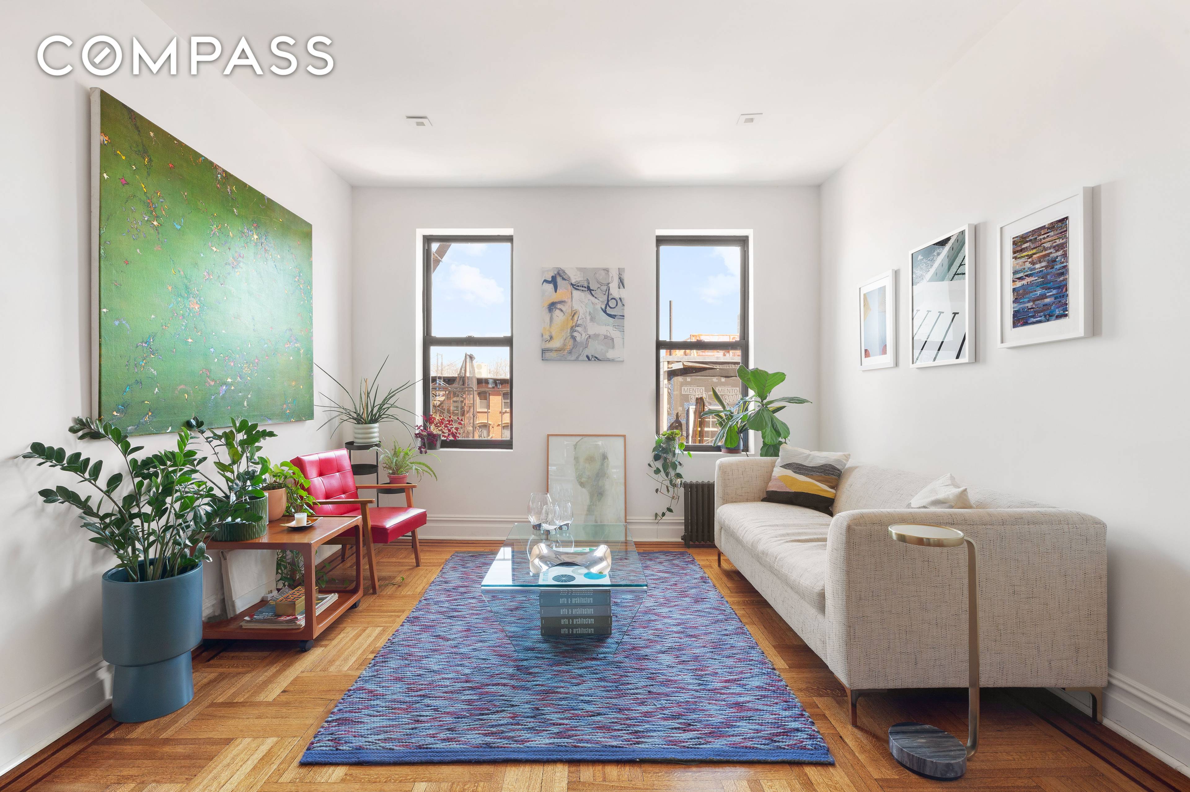 Welcome to 451 Clinton Avenue, a spacious and stylish coop in historic Clinton Hill.