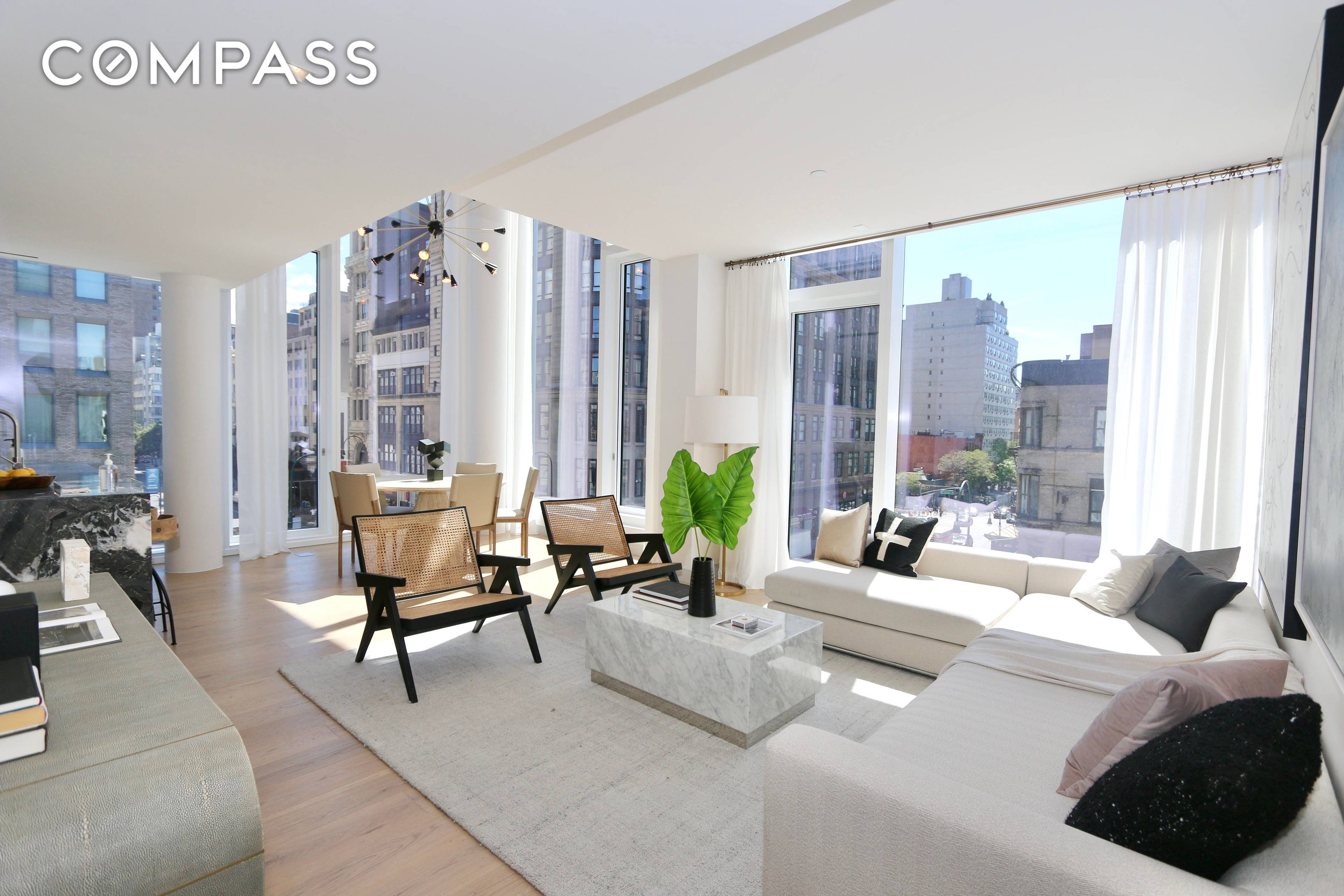 IMMEDIATE OCCUPANCY. Experience the elegance of this masterfully crafted two bedroom, two bathroom luxury home at the stunning new development, 101 West 14th Street !