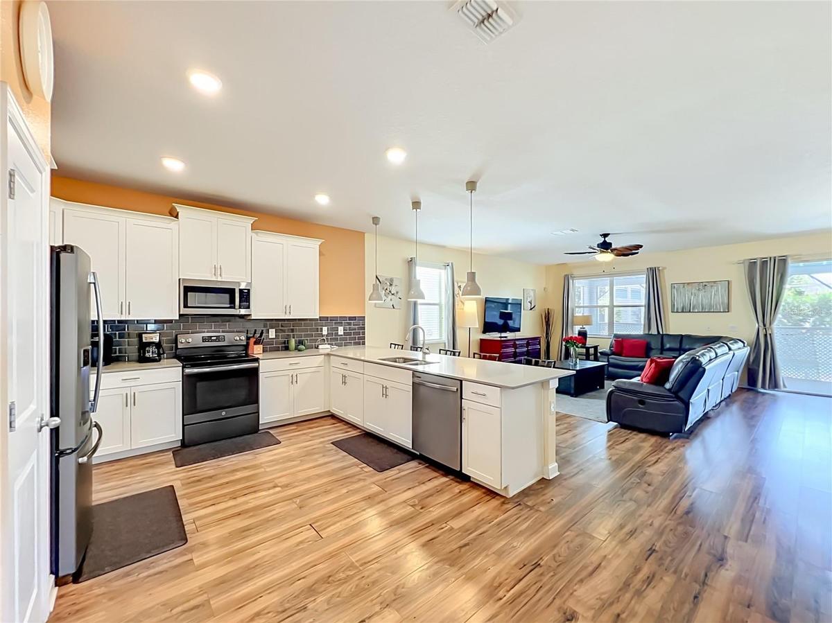 kitchen - living room