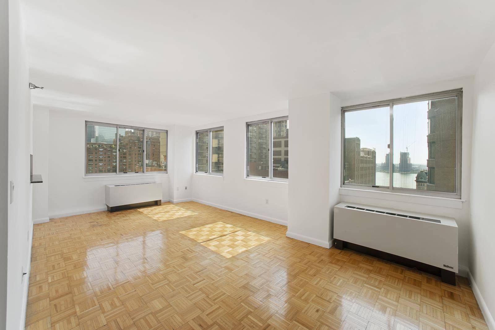 Sunny corner residence with a stunning East River view !