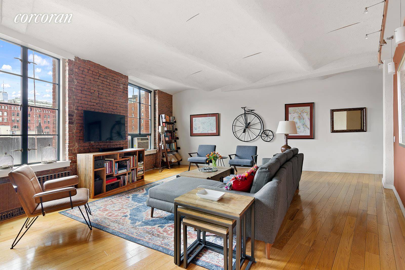 History and elegance combine to make this spacious two bed, two bath co op apartment the perfect West Village home.