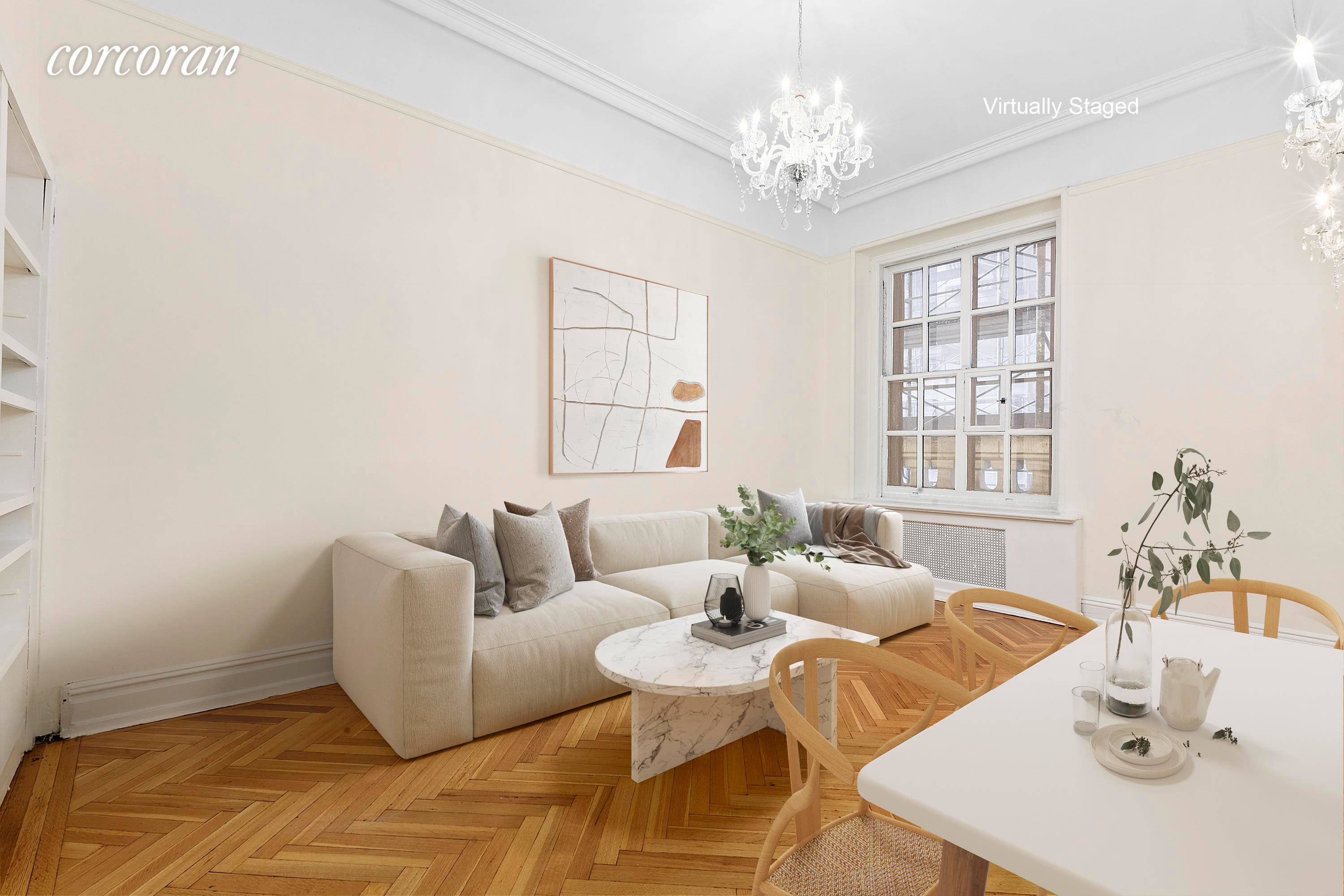 Welcome home to 4 102 at the historic pre war condominium, the Ansonia, conveniently located on the Upper West side between 73rd and 74th Street and Broadway.