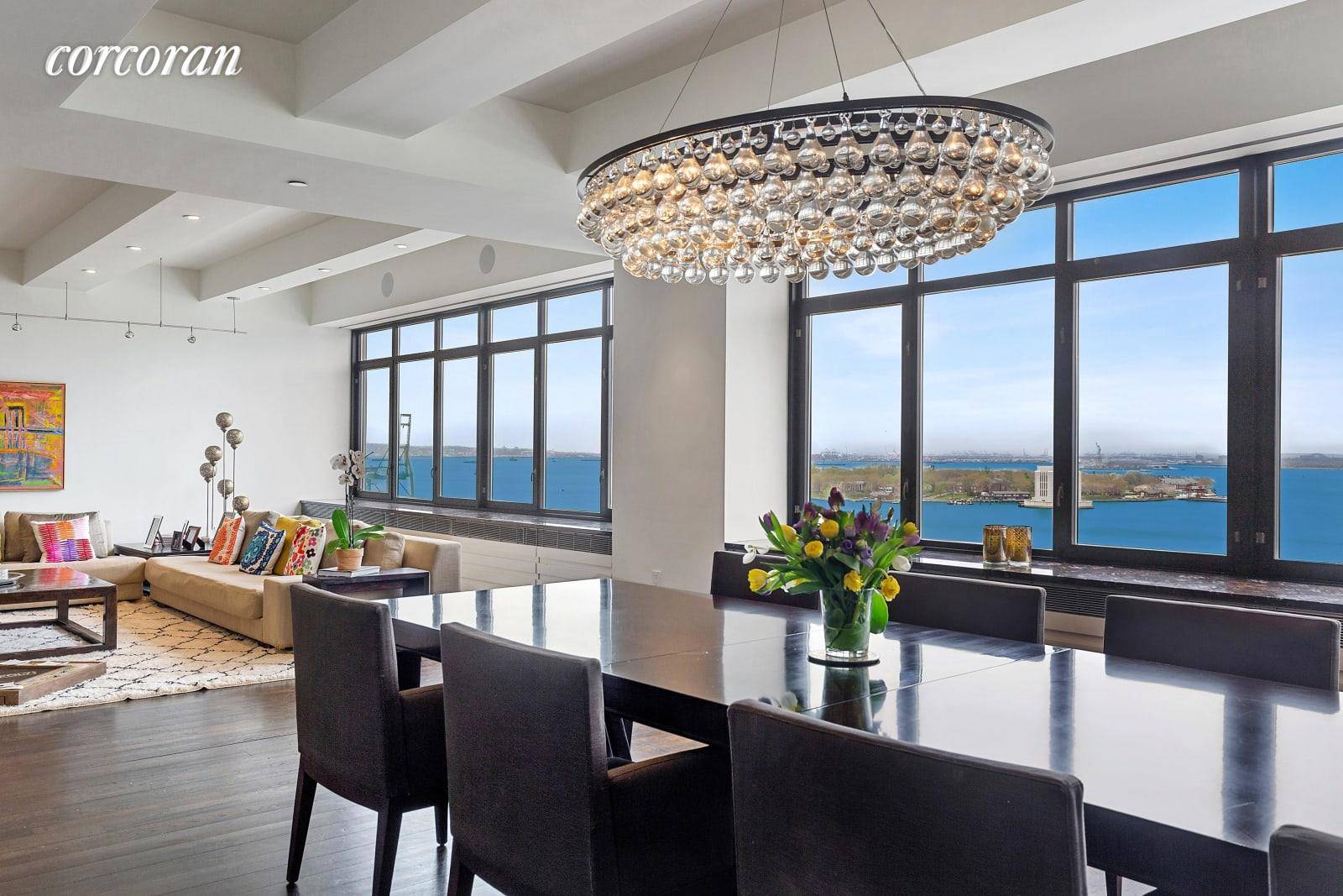 PARADISE PLUS PARKING INCLUDED describes this incredibly beautiful, over 5, 000 SF luxury home overlooking the East River, Manhattan skyline, the Statue of Liberty, the Brooklyn skyline AND Brooklyn Bridge ...