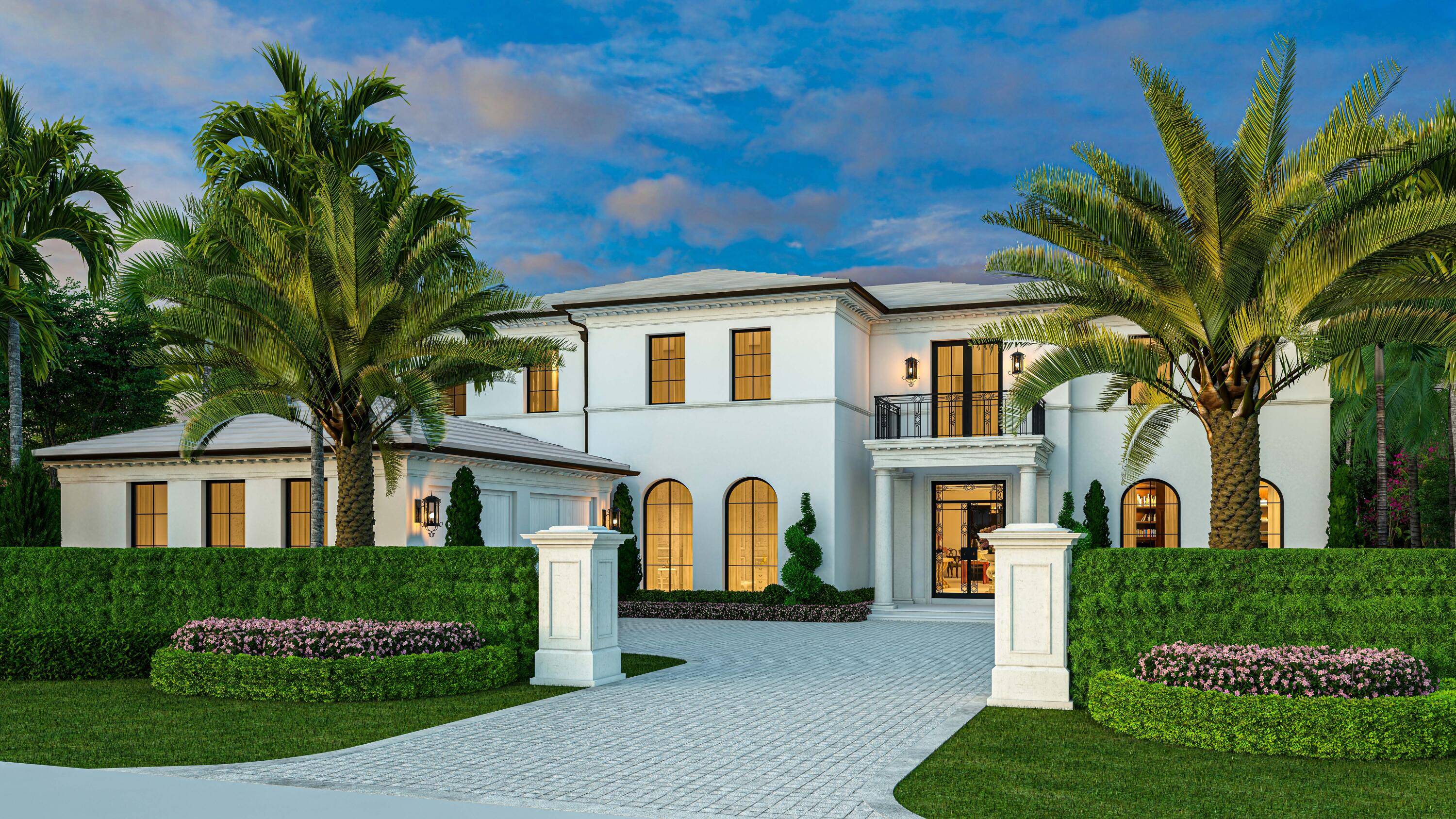 Classic Palm Beach architecture that recalls sophisticated Island Bermuda styling, this 9, 100 TSF new construction estate is prime for an owner's discerning customization.