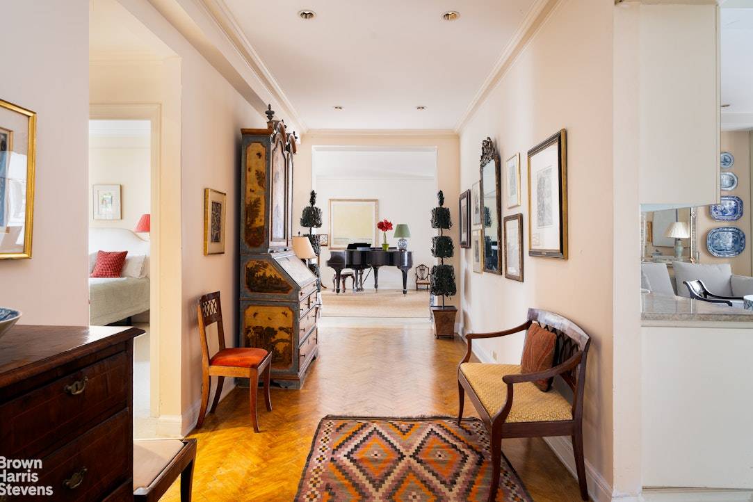 Enter apartment 15A from a private landing at this Upper East Side prewar cooperative designed in 1930 by the celebrated architect, Emory Roth, under the supervision of McKim, Mead amp ...