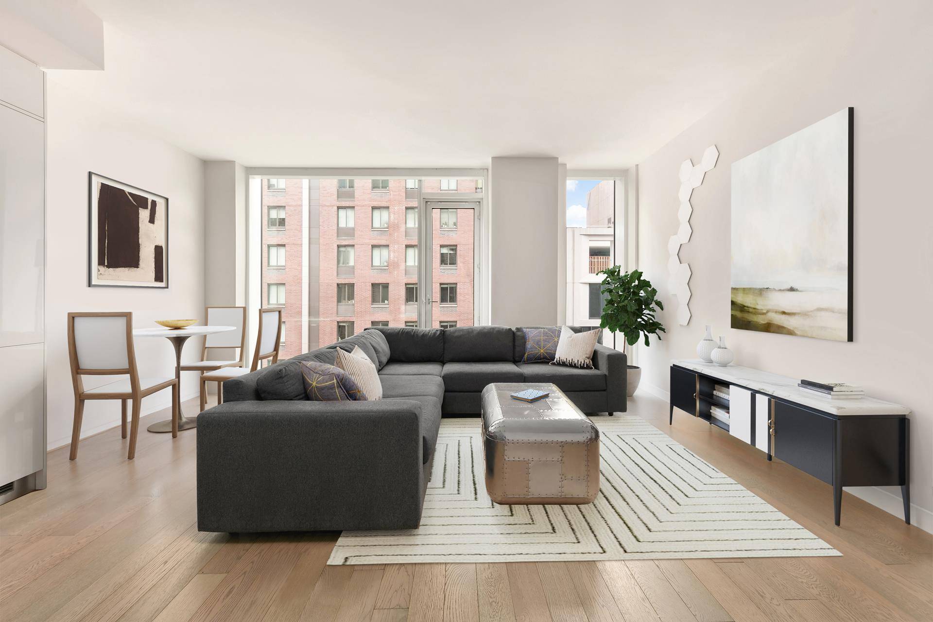 Introducing 6A at Charlie West Experience elevated living in this deluxe 1 bedroom, 1 bath residence featuring a 20 foot deep living room with floor to ceiling windows.