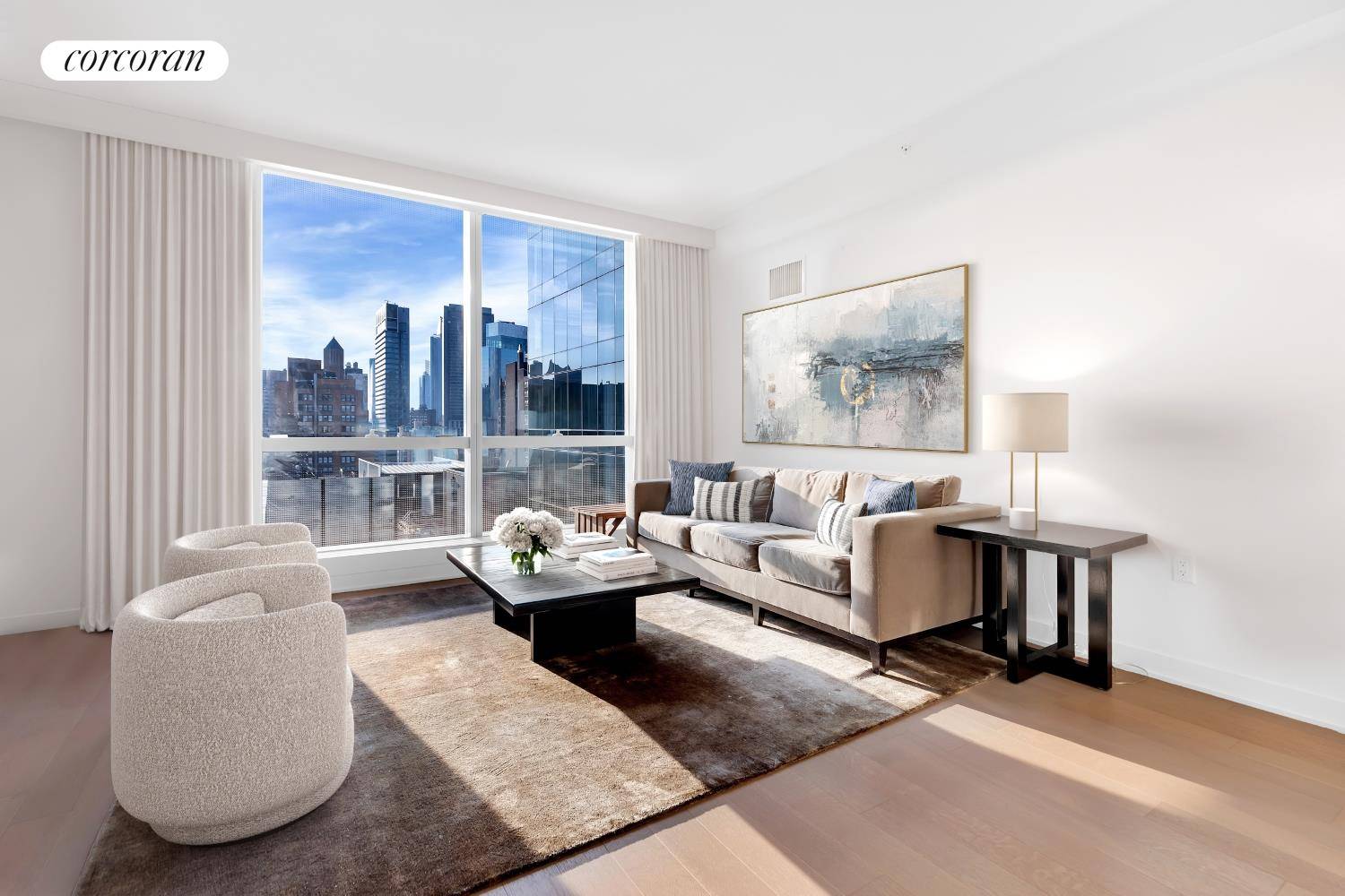 With near floor to ceiling west facing windows in every room and two exposures in the primary suite, this stunning luxury NoMad home is sun drenched throughout the day with ...