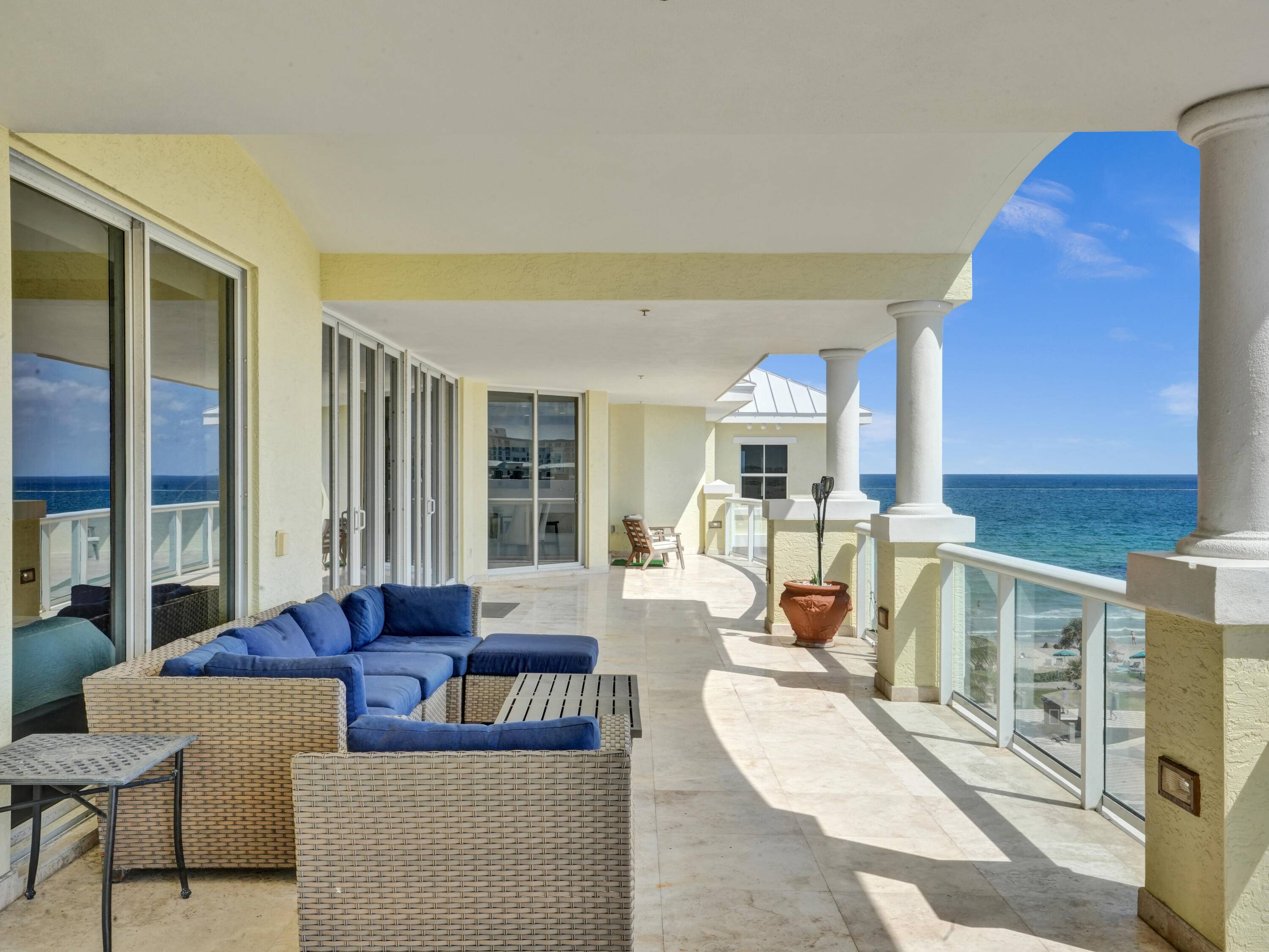 Rare opportunity to enjoy the best of ocean front living at the luxurious, 24 hour concierge service Ocean Plaza, overlooking the glistening waters of the Atlantic Ocean.