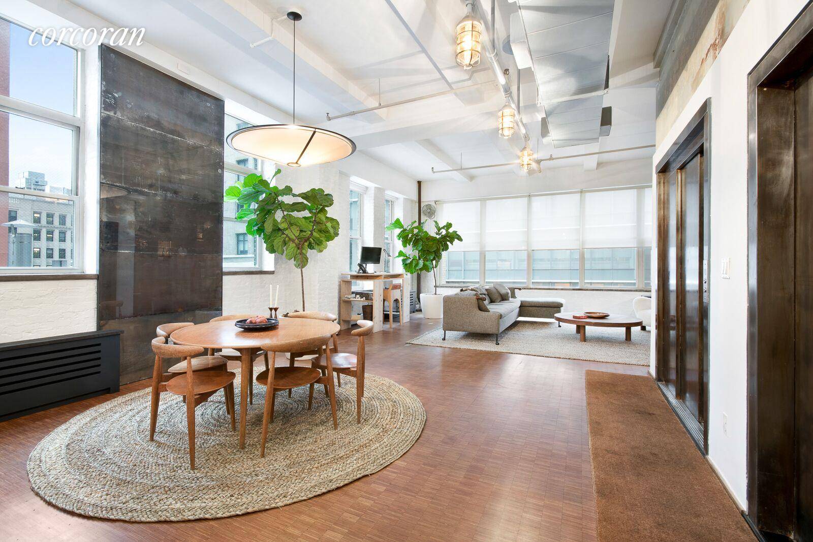 This Authentic 2, 300 square foot floor through loft is located on Greenwich Village's 'Gold Coast', just off Fifth Avenue.
