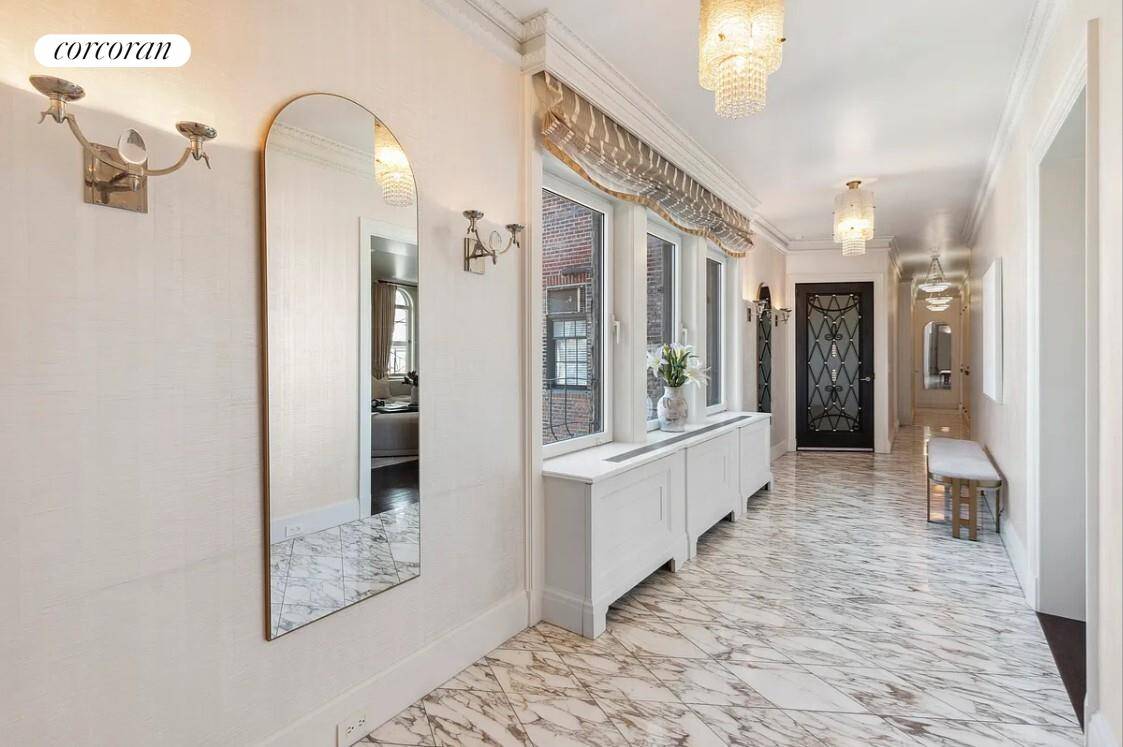 Welcome to 800 Park Avenue, residence 15, a mint condition grand apartment featuring arched double windows with open sunny Park Avenue and Skyline views.