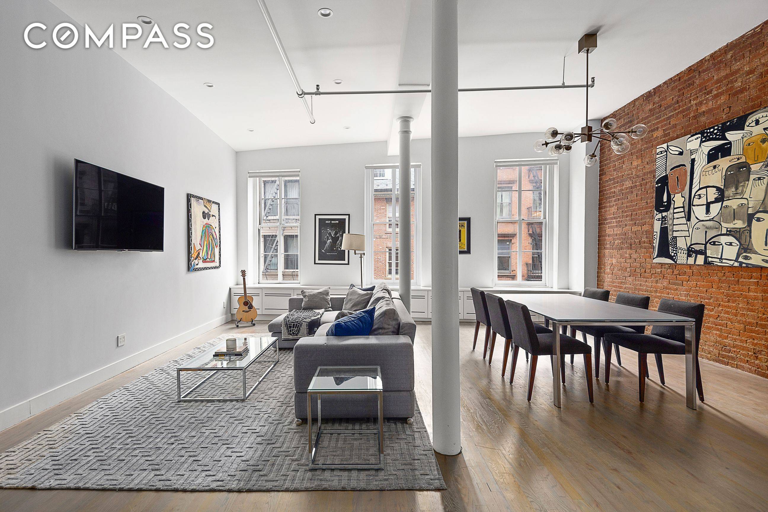 This Immaculately renovated space embosses the essence of NYC Classic loft within its floor through details.