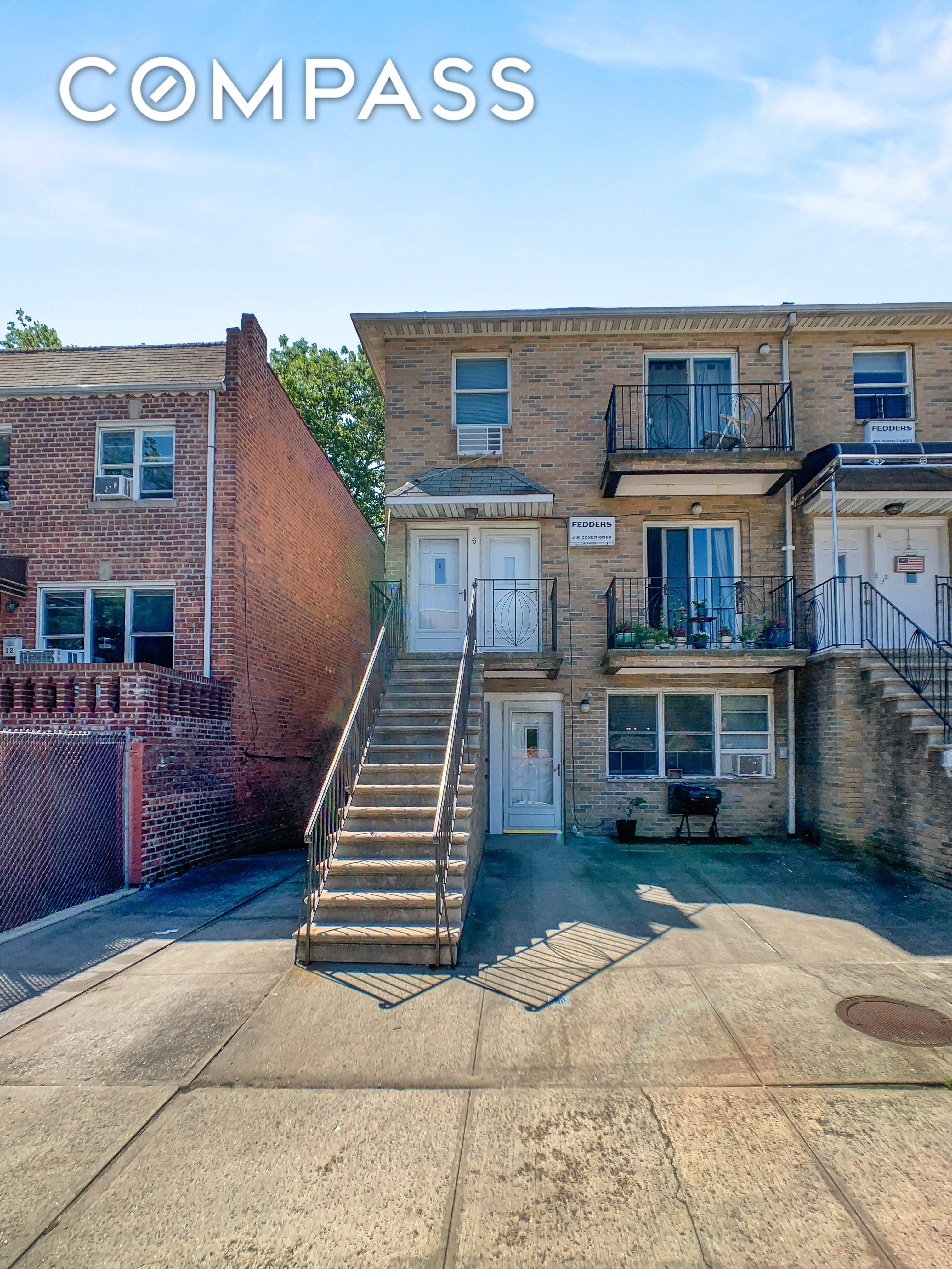Three family home with parking on a great block in Windsor Terrace.