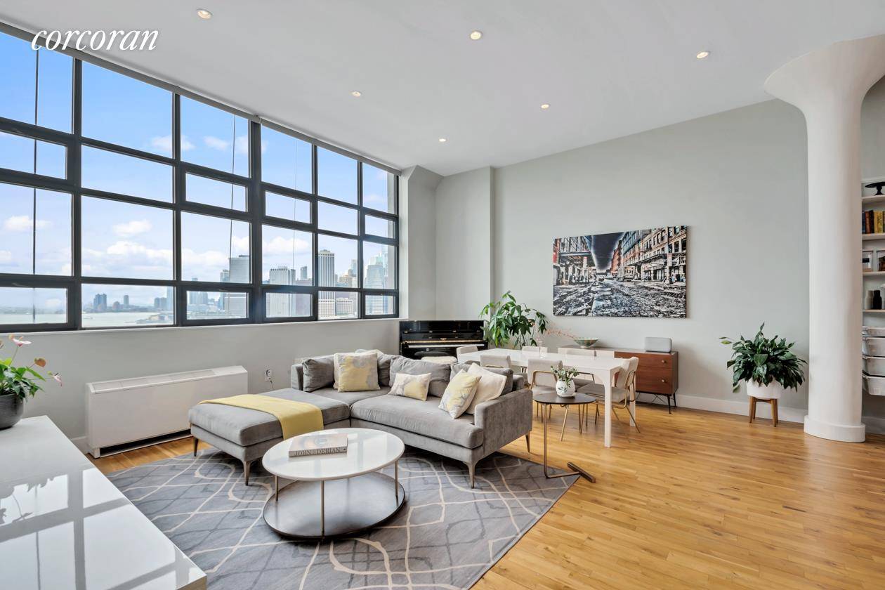 Three bedroom, two full bathrooms plus a home office at One Brooklyn Bridge.