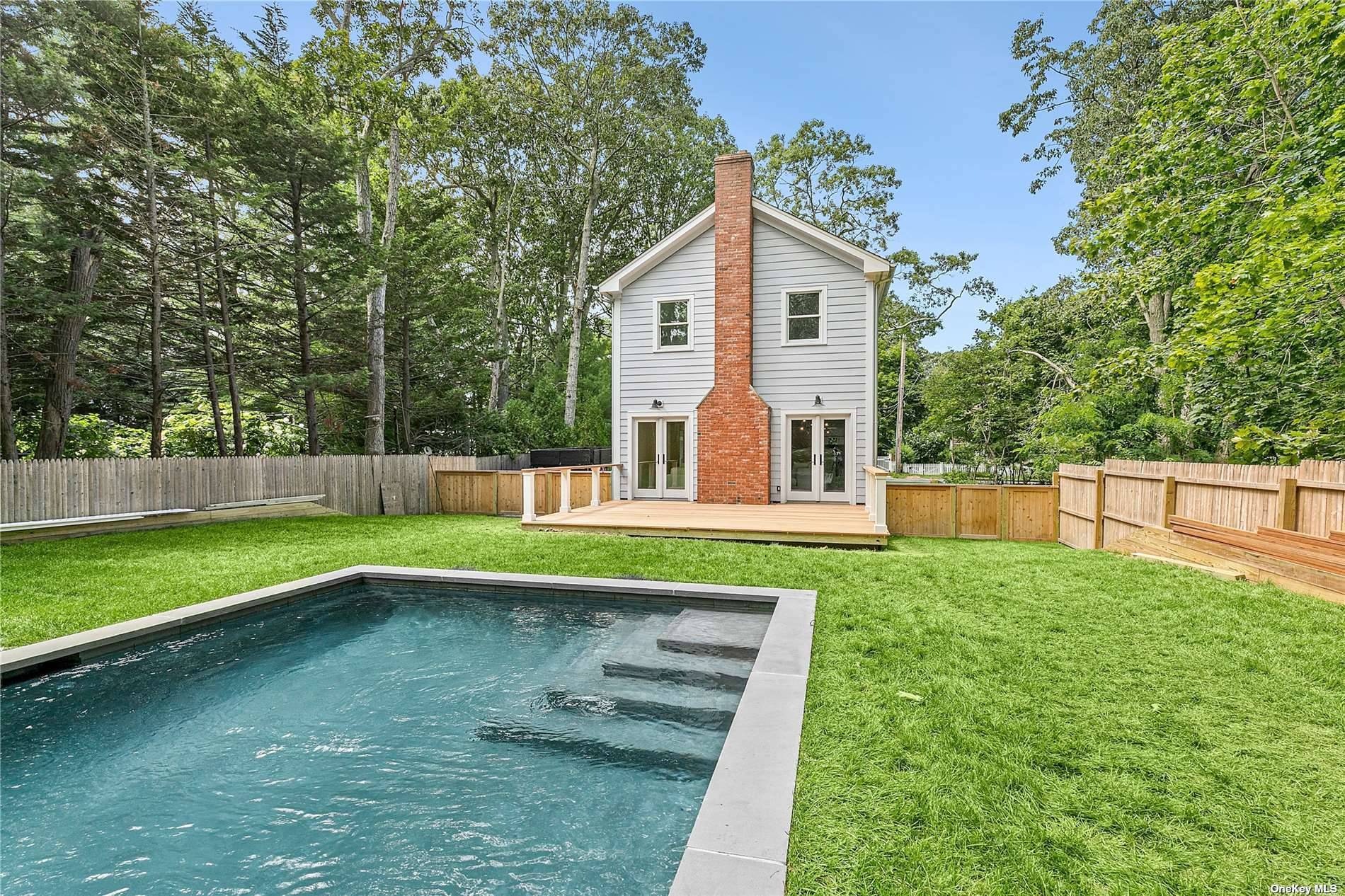Set on a quiet village street just minutes from the world class shops, restaurants and waterfronts of Sag Harbor lies this newly renovated 4 bedroom, 3.