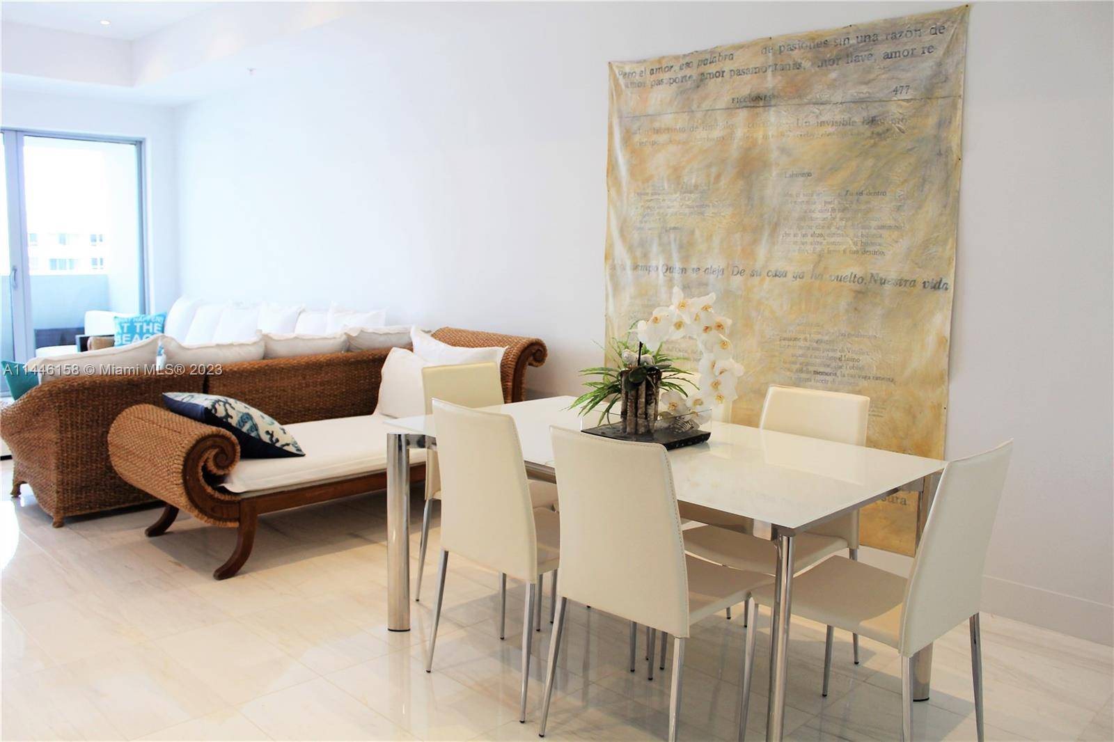 Penthouse unit tastefully furnished with marvelous bay and garden views at Flamingo Point.