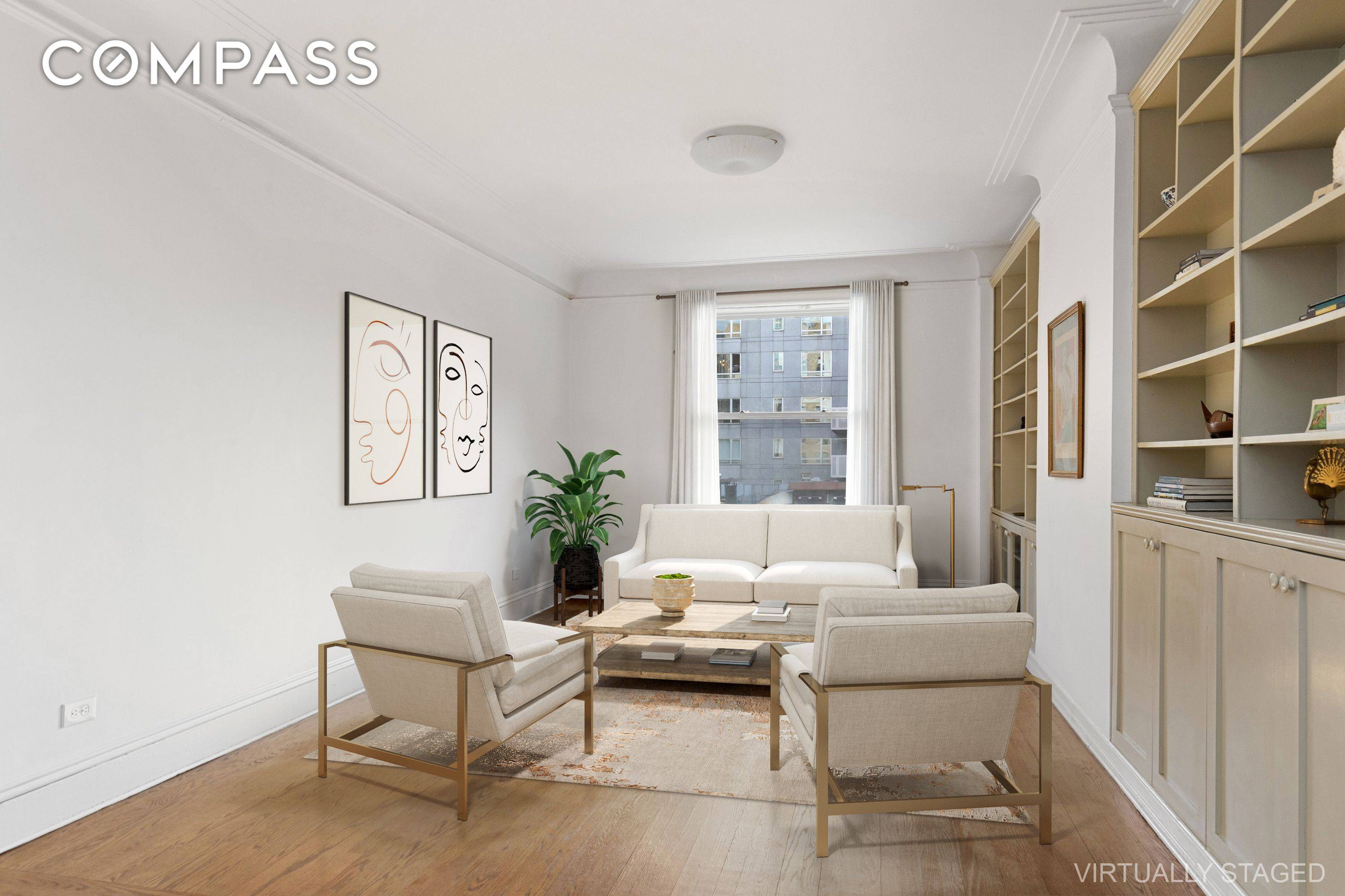 QUINTESSENTIAL PREWAR 2 BR 2 BATH Introducing this exquisitely proportioned home in the heart of Morningside Heights ; the first offering of a coveted B line at The Rockfall in ...