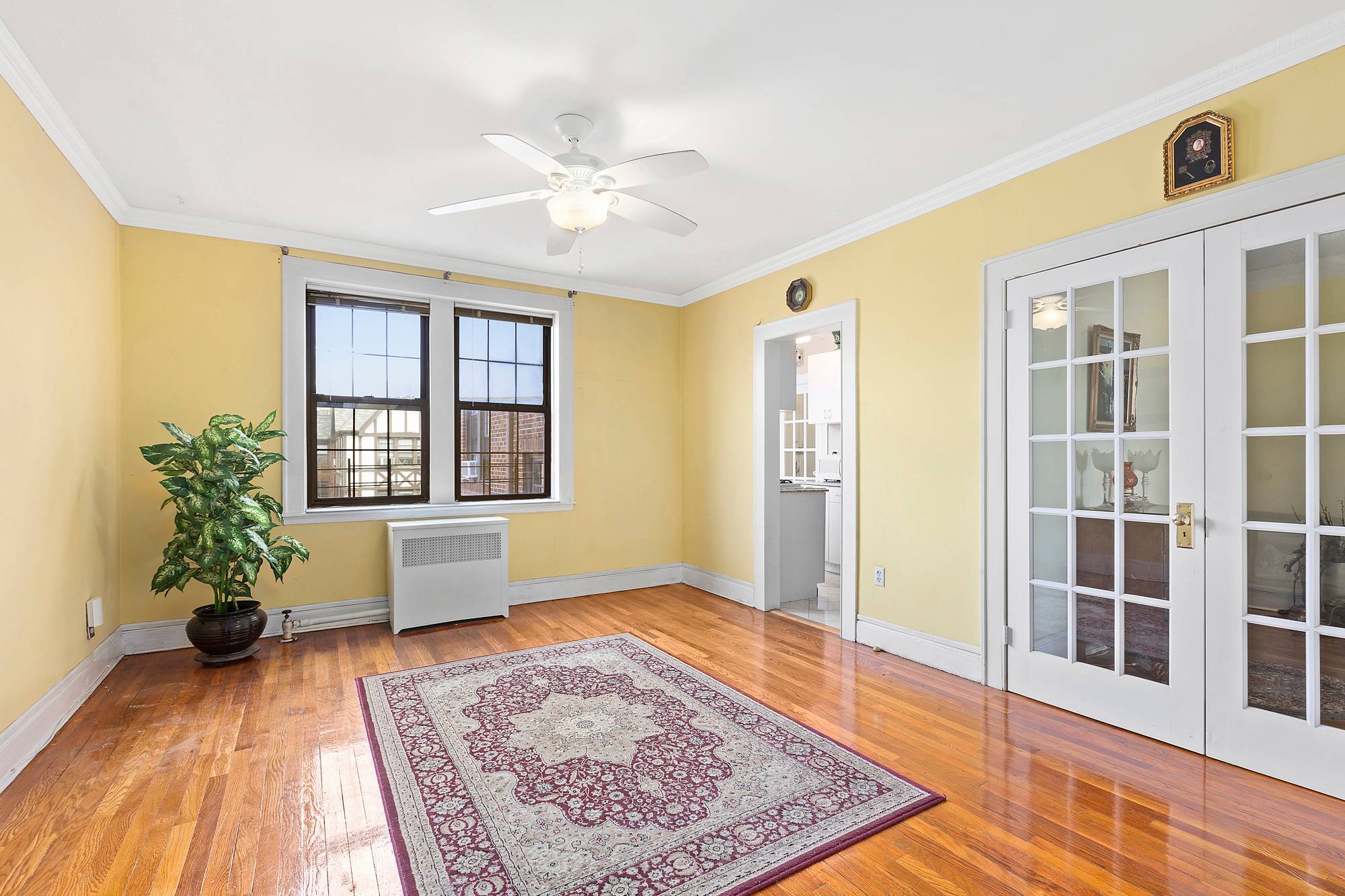 Space and light welcome you into this coveted top floor prewar 2 bedroom apartment.