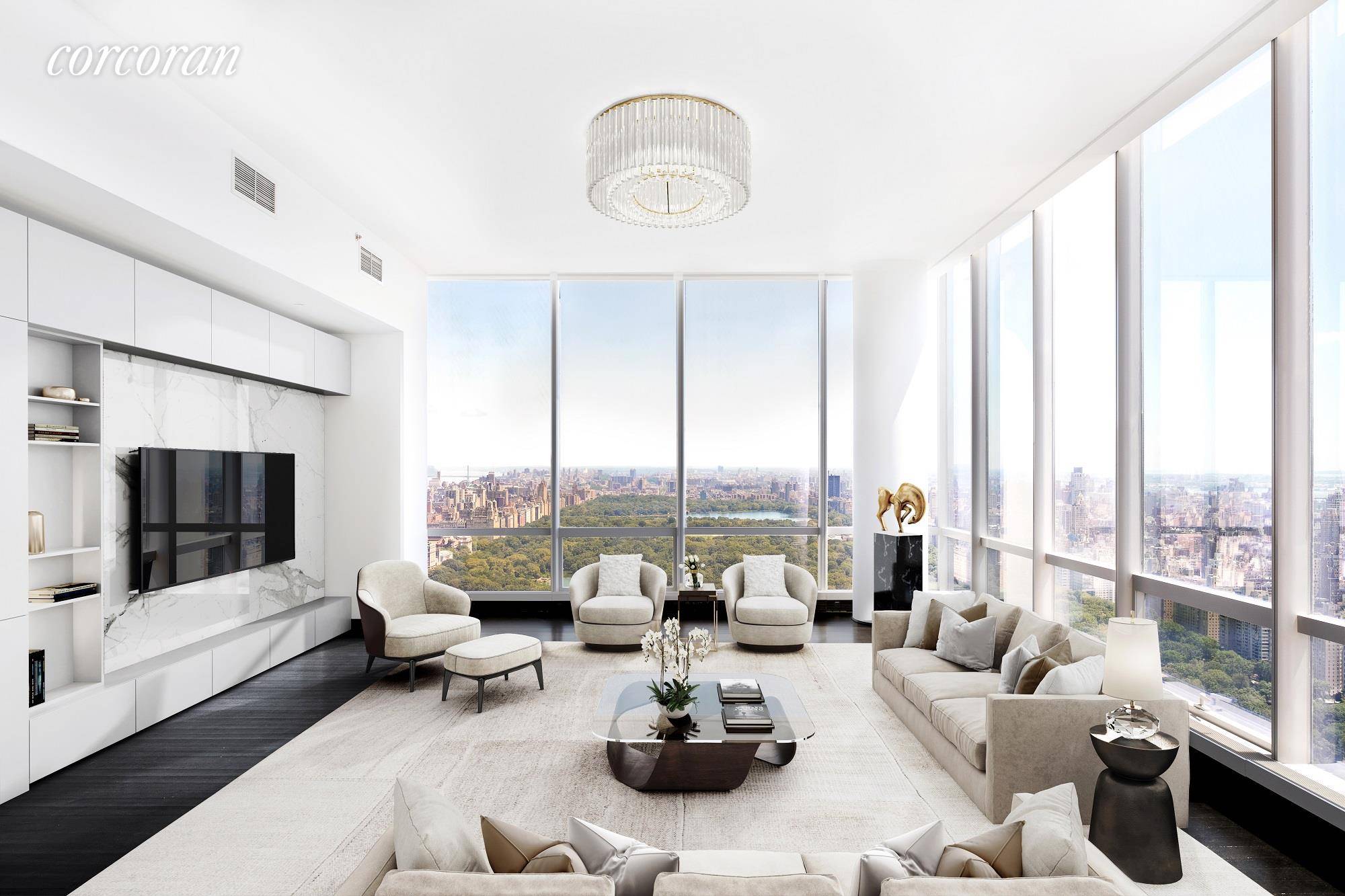 Virtually Staged PhotographyResidence 56C at One57Incomparable Central Park and Skyline Views Highest C Line in the Building Four Bedrooms Four Baths Powder Room 3, 466 sqftThis 56th floor C line ...
