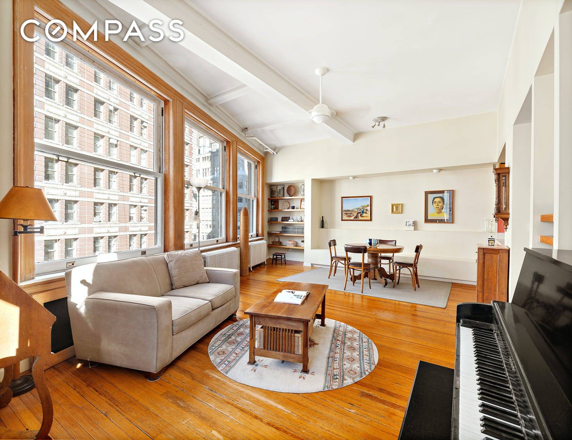 Residence 6W at 208 Fifth Avenue is a classic pre war loft with high ceilings, massive western and southern facing windows and a spacious open floor plan.
