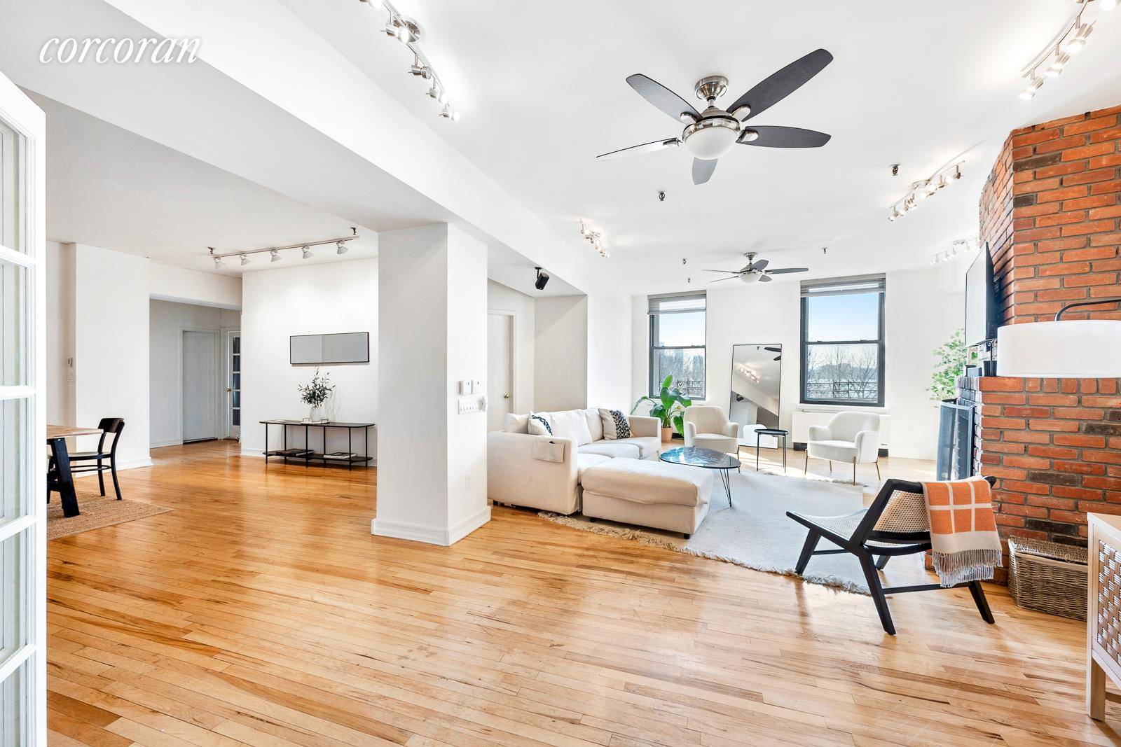 Enjoy Hudson River sunsets in this sprawling 2, 200sf, 3 bed, 2 bath Pre War loft in the heart of the cobblestone West Village.