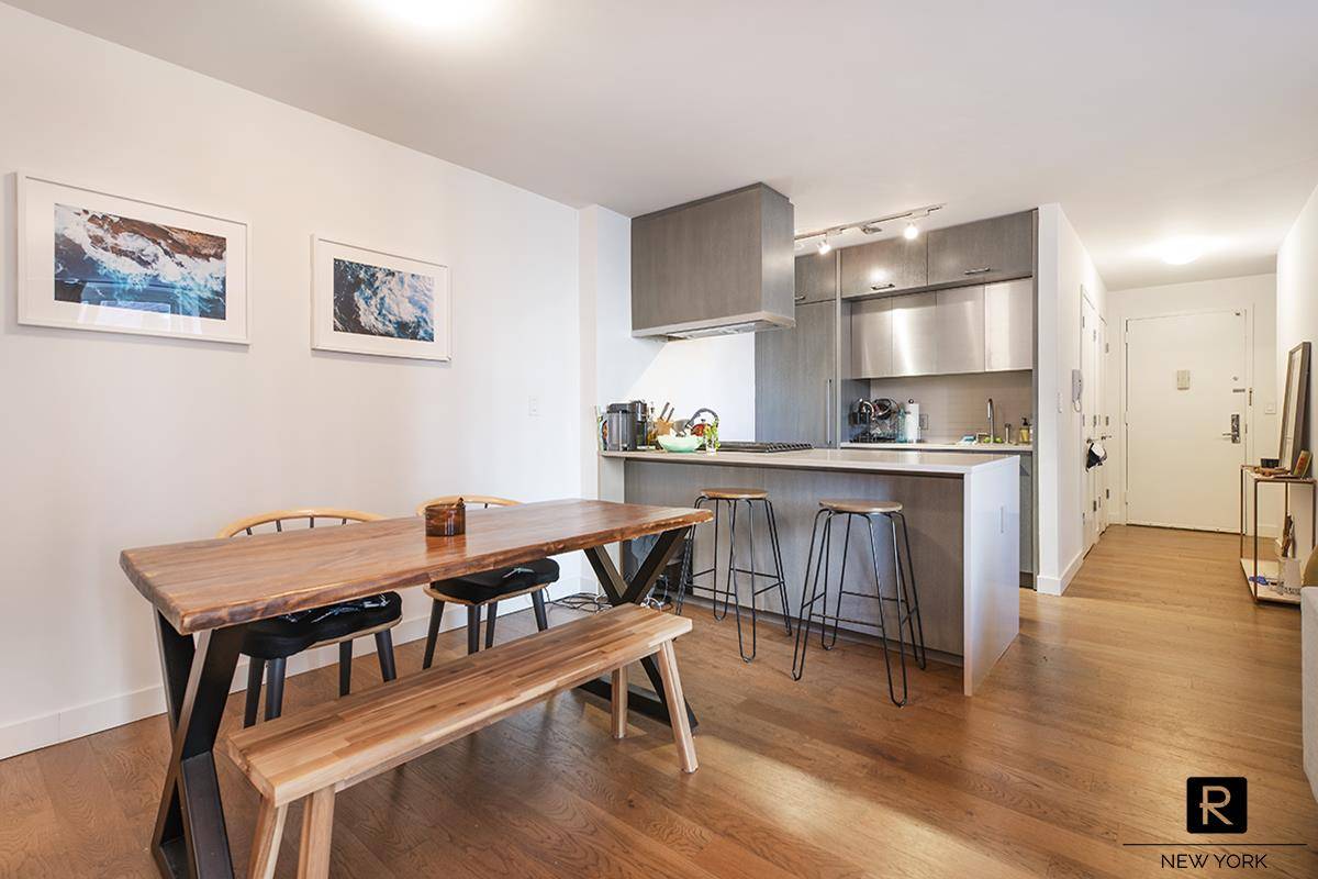 Large One Bedroom with a separate Dining Area and a bedroom that is separated from the living room, highly desirable features of Manhattan living.