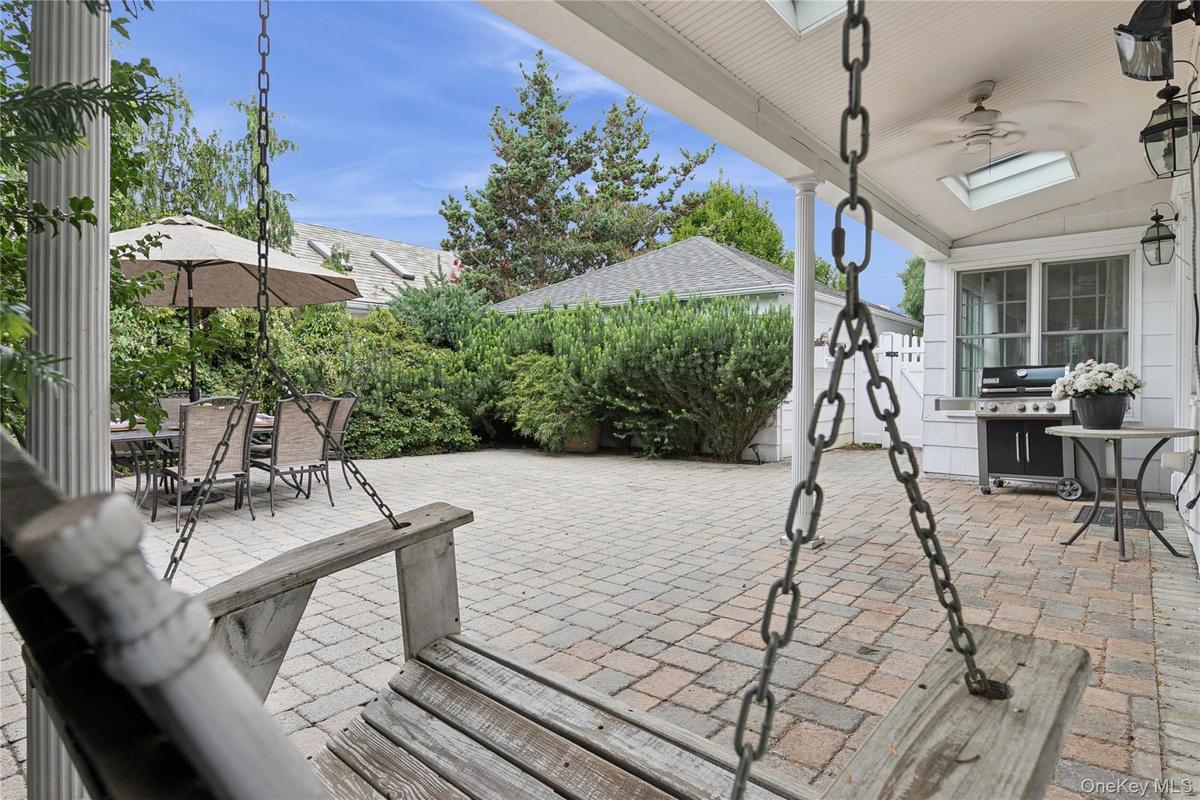 Covered back porch