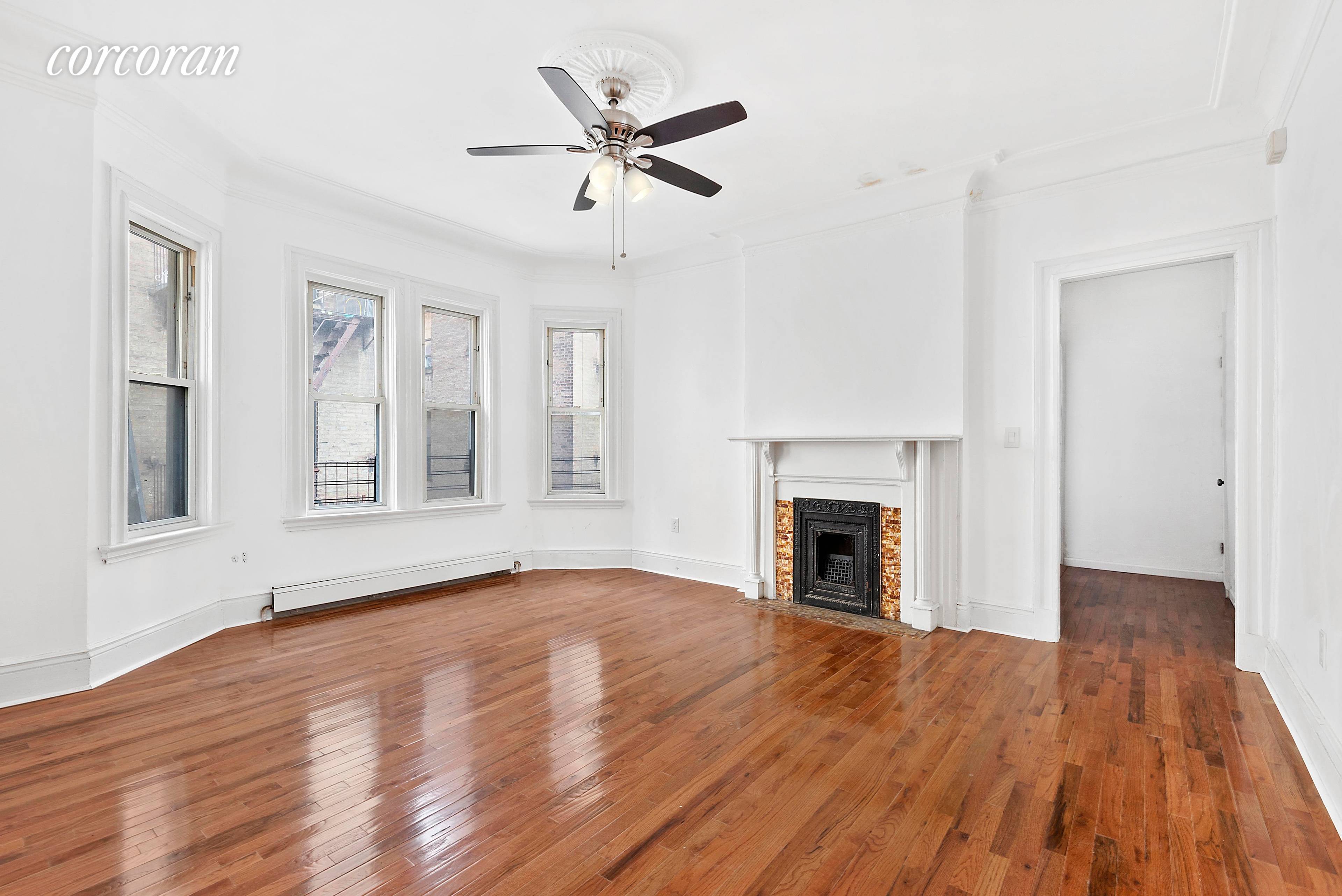 This extra large four bedroom apartment is located on trendy Cortelyou Rd.