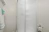 Curved shower fits perfectly here