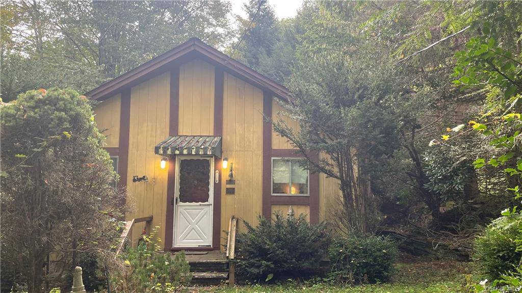 This private home is tucked away in the hill above the beaverkill river.