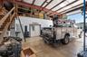 Service truck with crane