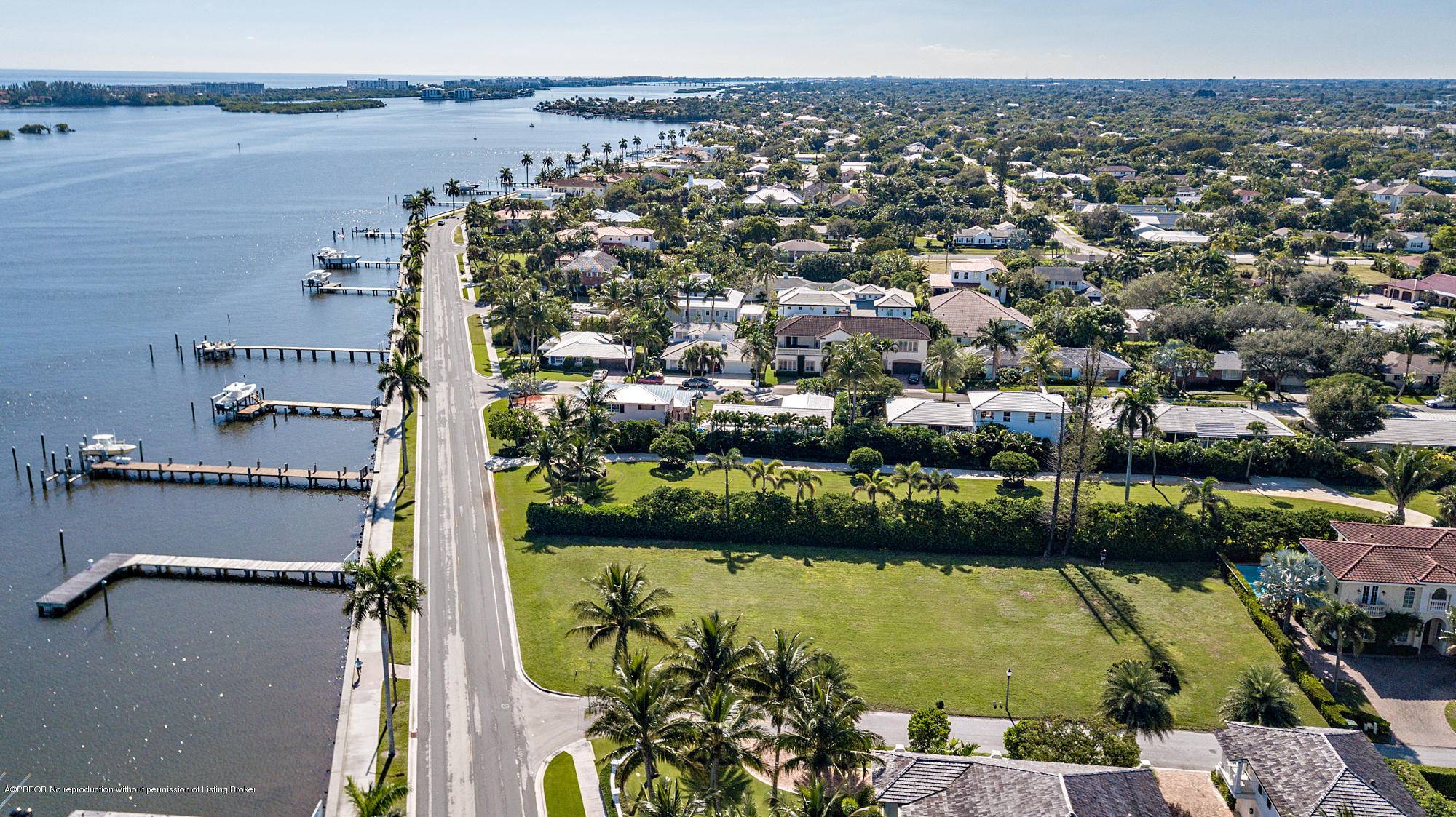 Situated on over 1 2 acre, this stunning waterfront property is one of the largest available, south of Southern Blvd and north of Forest Hill.
