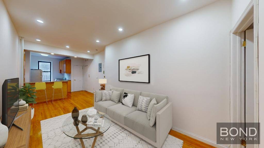 Space lovers dream in this unique, 800 SF, 1 bedroom floor through with a home office or guest room, with front and back exposure in prime Upper East Side.