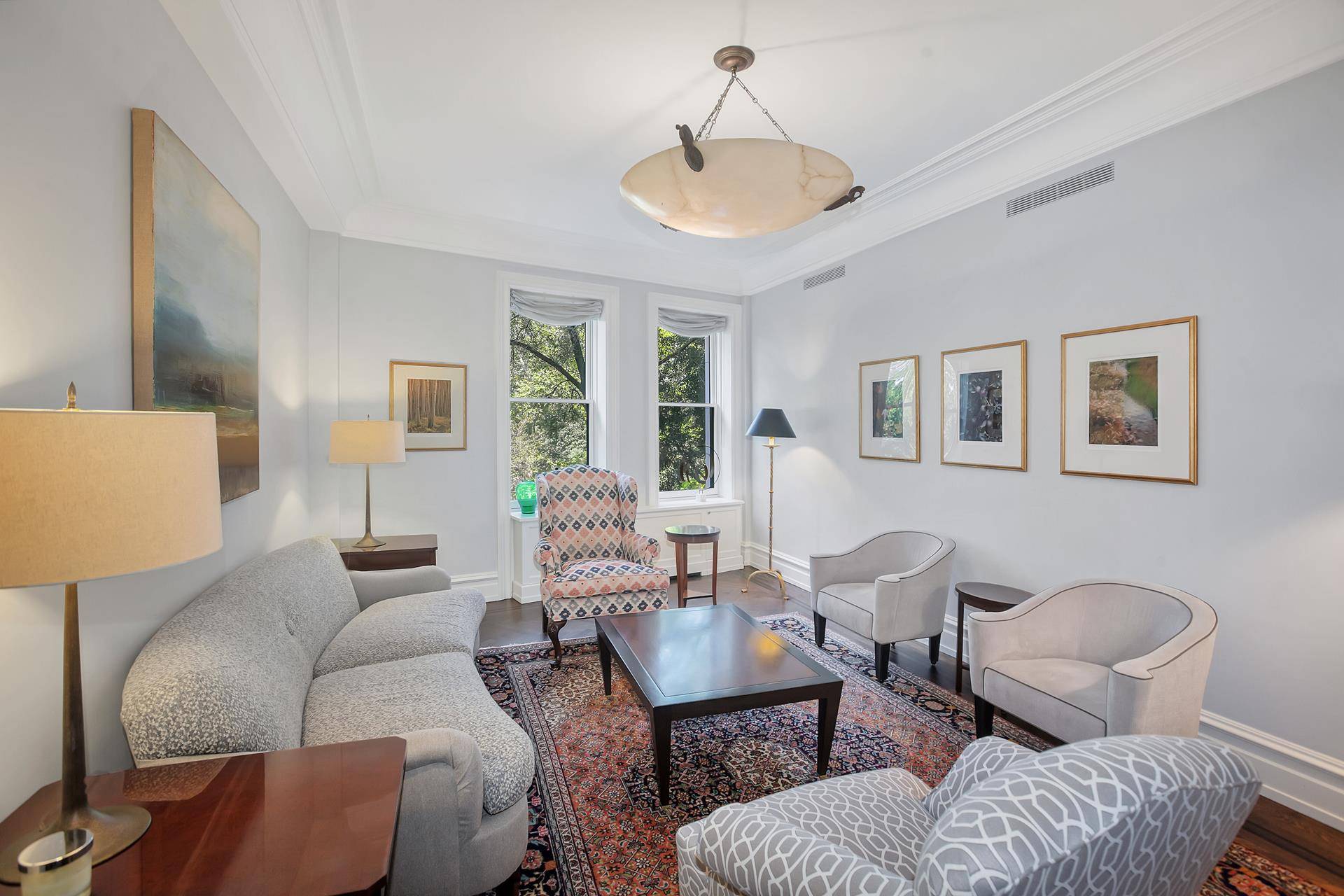 An undoubtedly rare offering, this exceptional, 6 room, expansive, 2, 000 sqft home abounds with tree lined, seasonal Hudson River views and direct views of Riverside Park.
