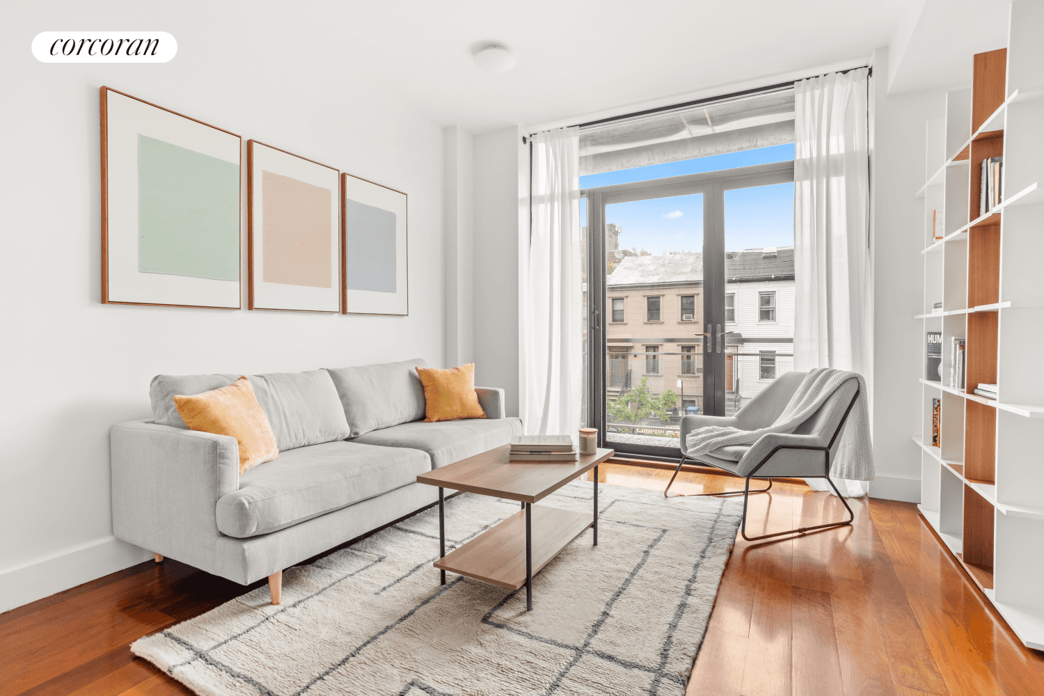 Welcome to residence 2C in the Verdi Condominium, a sunlit oasis in the heart of vibrant Fort Greene.