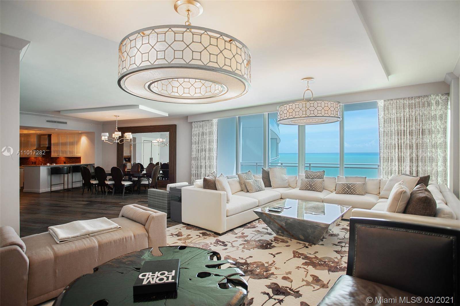 Beautiful 3 bedroom 3. 5 bath ocean front residence, several blocks away from Bal Harbour Shops.