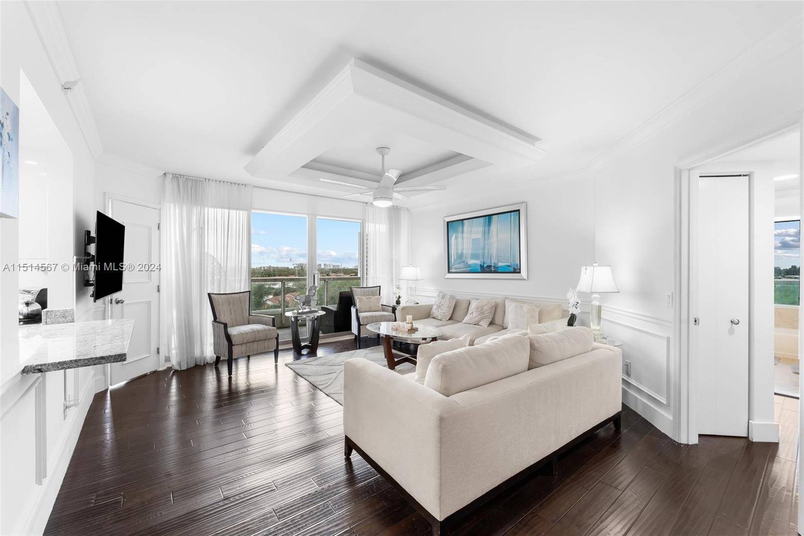 Assessments to be paid by Seller at closing Immerse yourself in luxury with this fully furnished three bedroom corner unit in the prestigious North Tower at the Point.