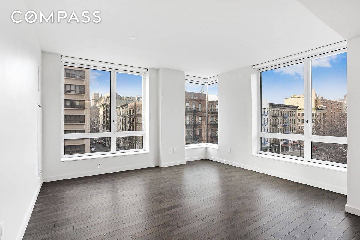 This thoughtfully laid out 1, 169 square foot split two bedroom, two bathroom corner residence is bathed in light from northern and western exposures that enjoy direct views of Frederick ...