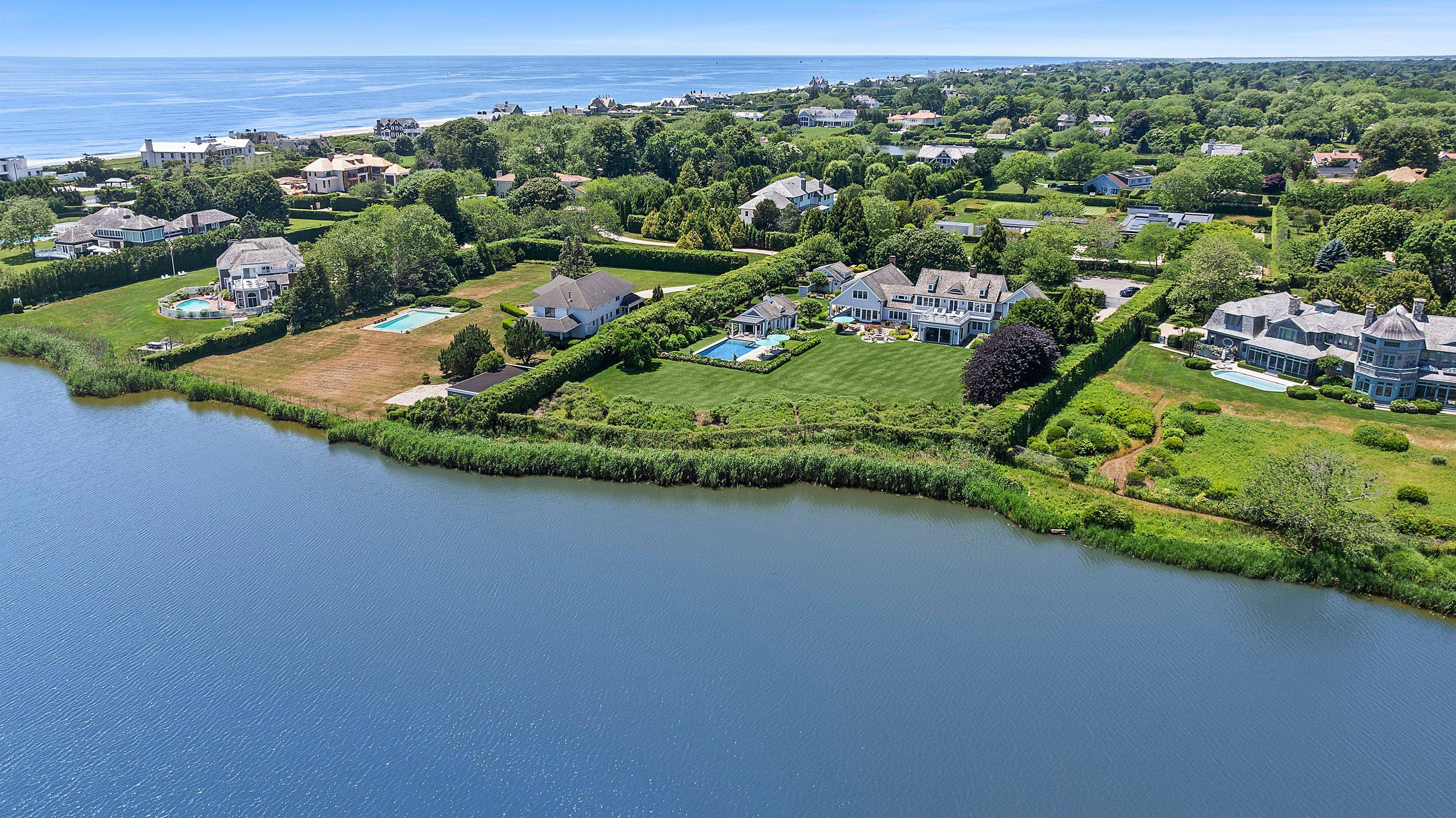 Pondfront 6 Bedroom Home with Oceanviews in Southampton Village