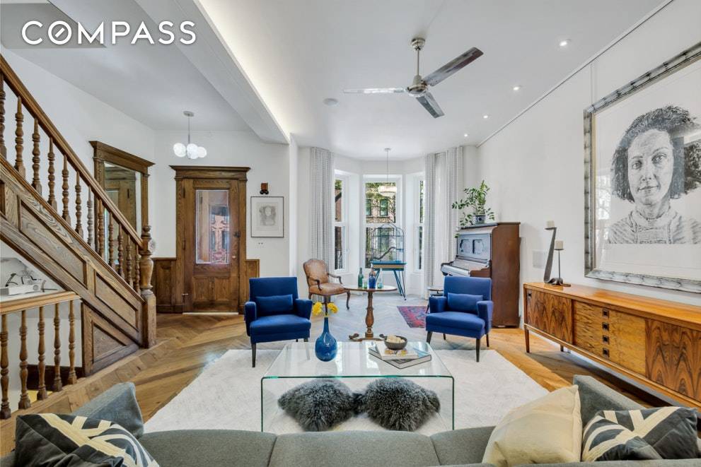 PLEASE CONTACT US FOR A 3D VIRTUAL TOUR A design forward, two family, 20' limestone townhouse built to the highest green building standards in the heart of Prospect Heights.