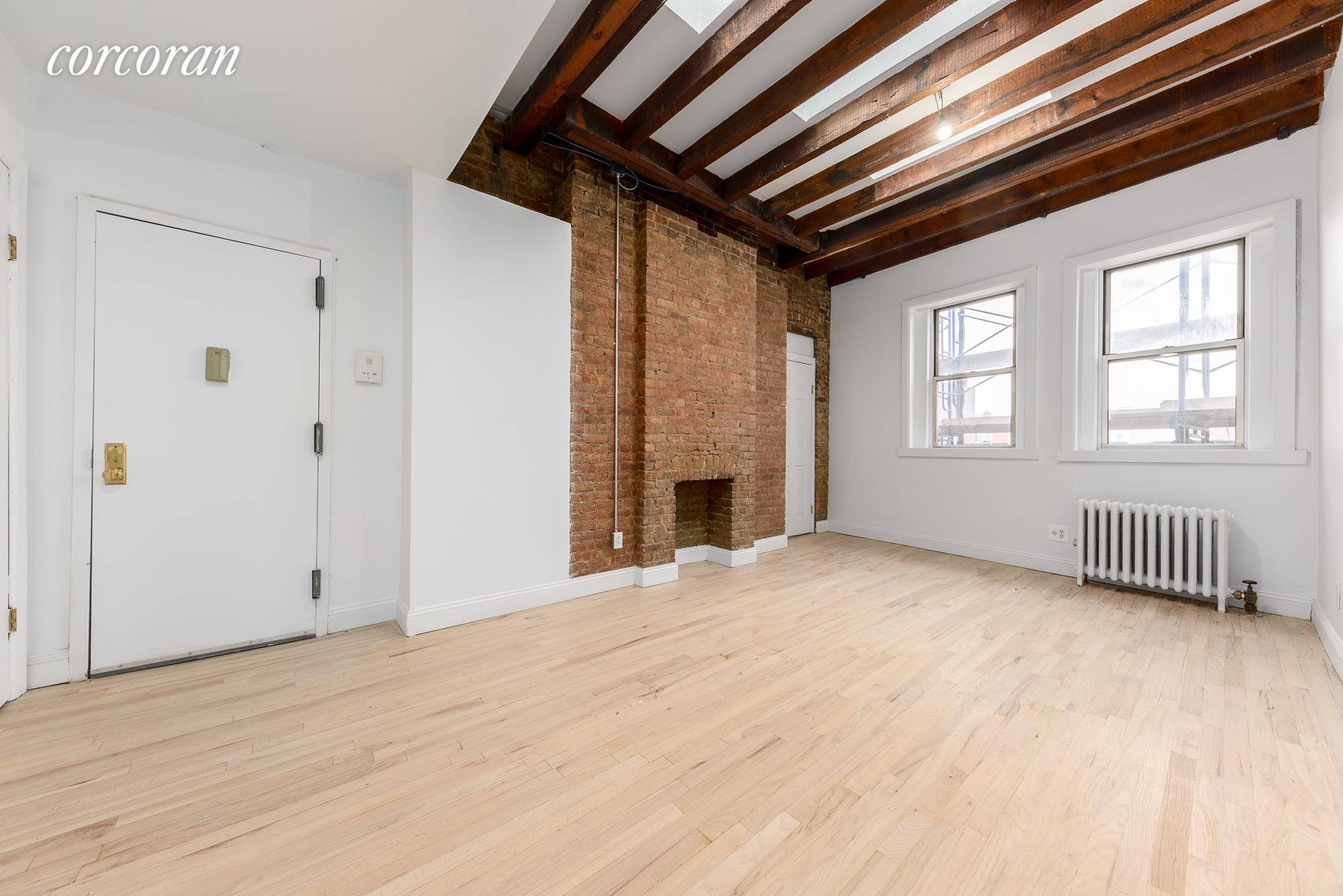 This beautifully renovated, Sun filled 2 bedrooms, 1 bath features Extensive Living space rich with character, exposed brick wall, high beamed ceiling with 3 Skylights and refinished hardwood floors partially ...