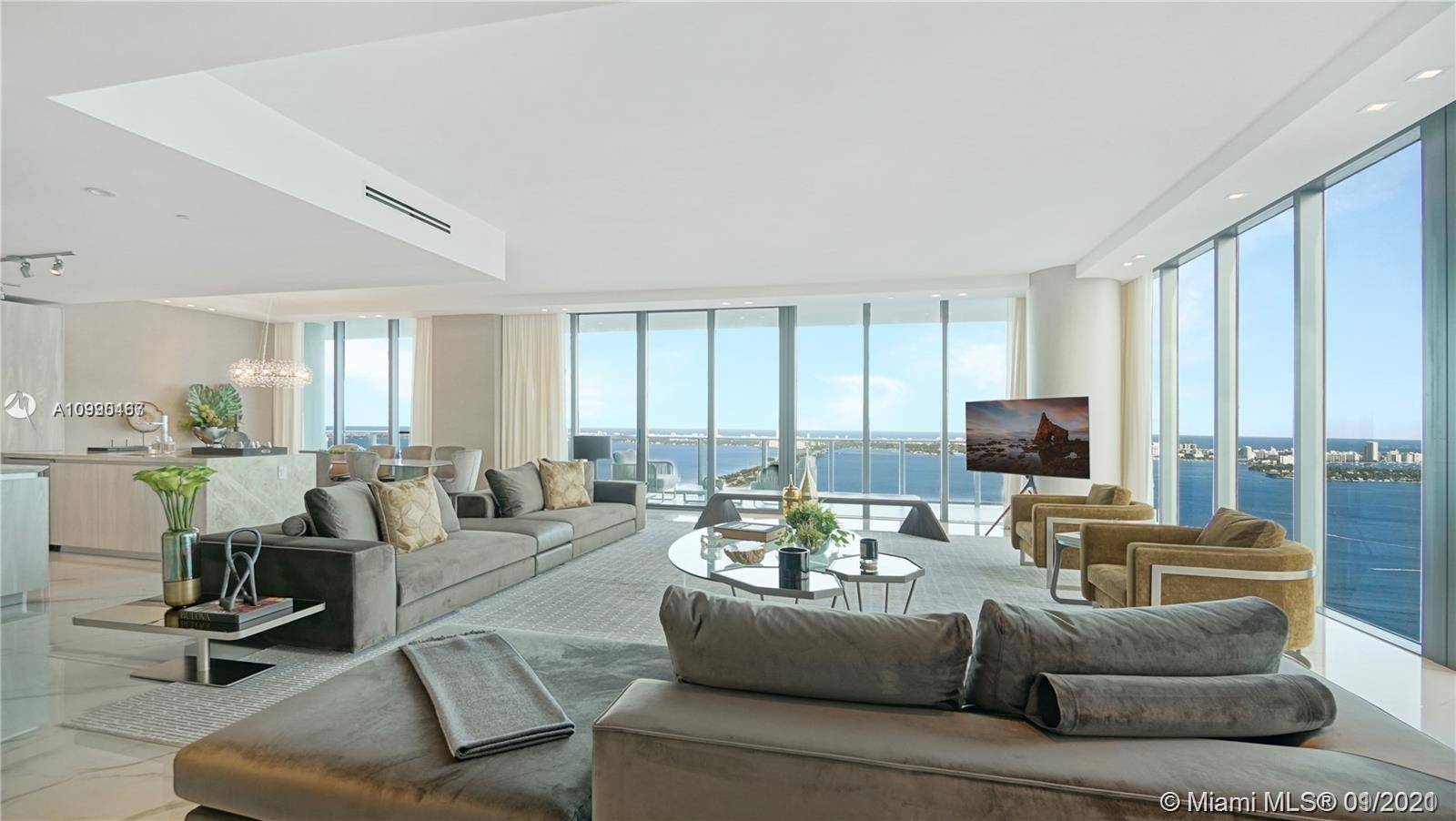Luxury has been re imagined in this direct bay front sky Penthouse fully turnkey finely equipped by Artefacto.