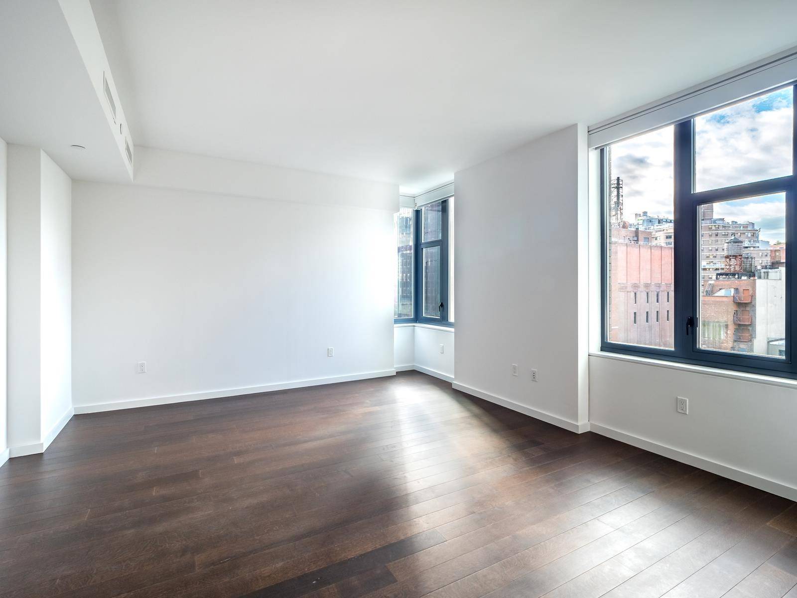 Sunny South faced Large Studio in a High end Condo available Immediately.