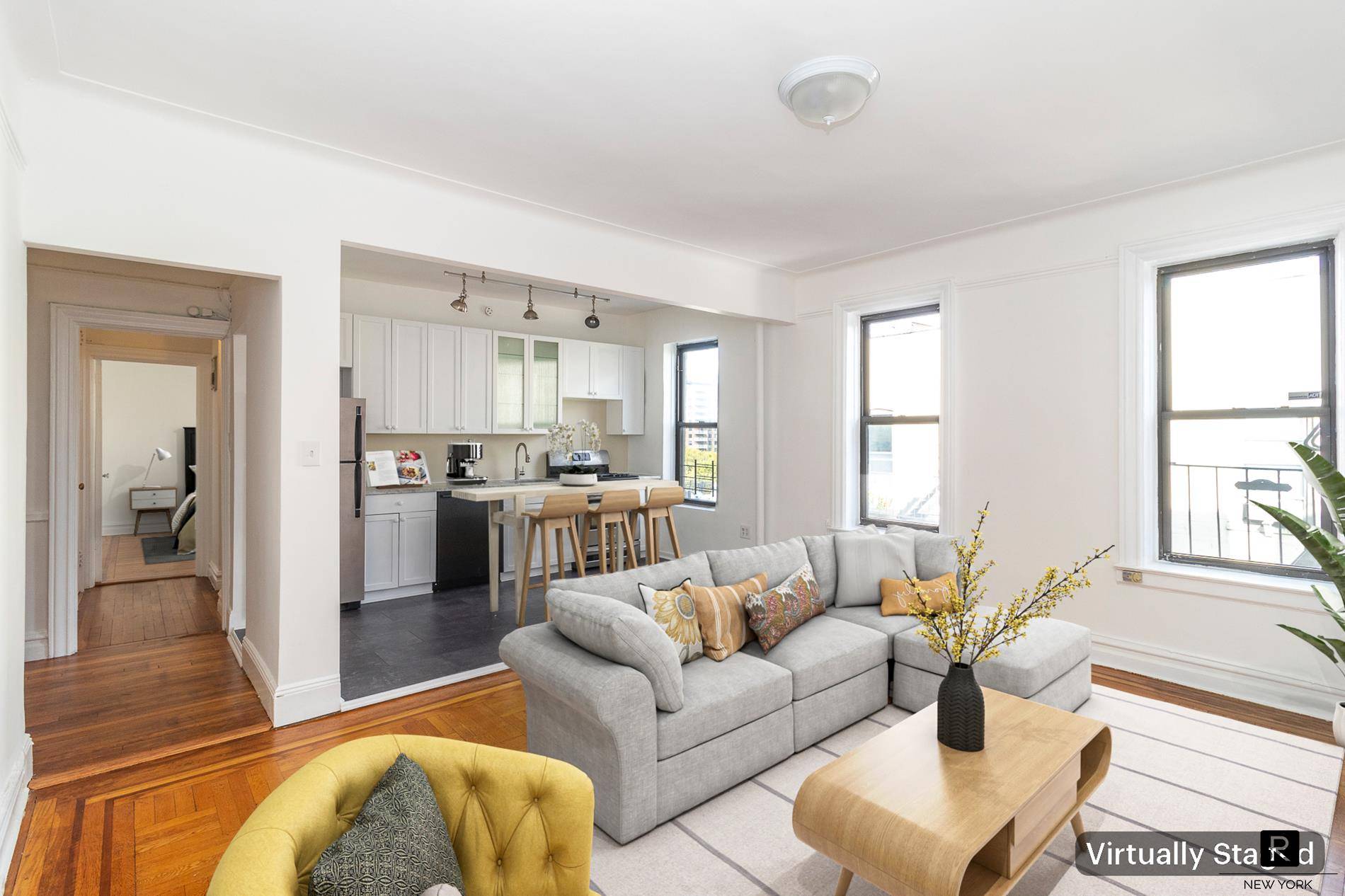 First time on the market in over a decade, welcome home to this sunny and airy top floor apartment located in the heart of beautiful Clinton Hill.