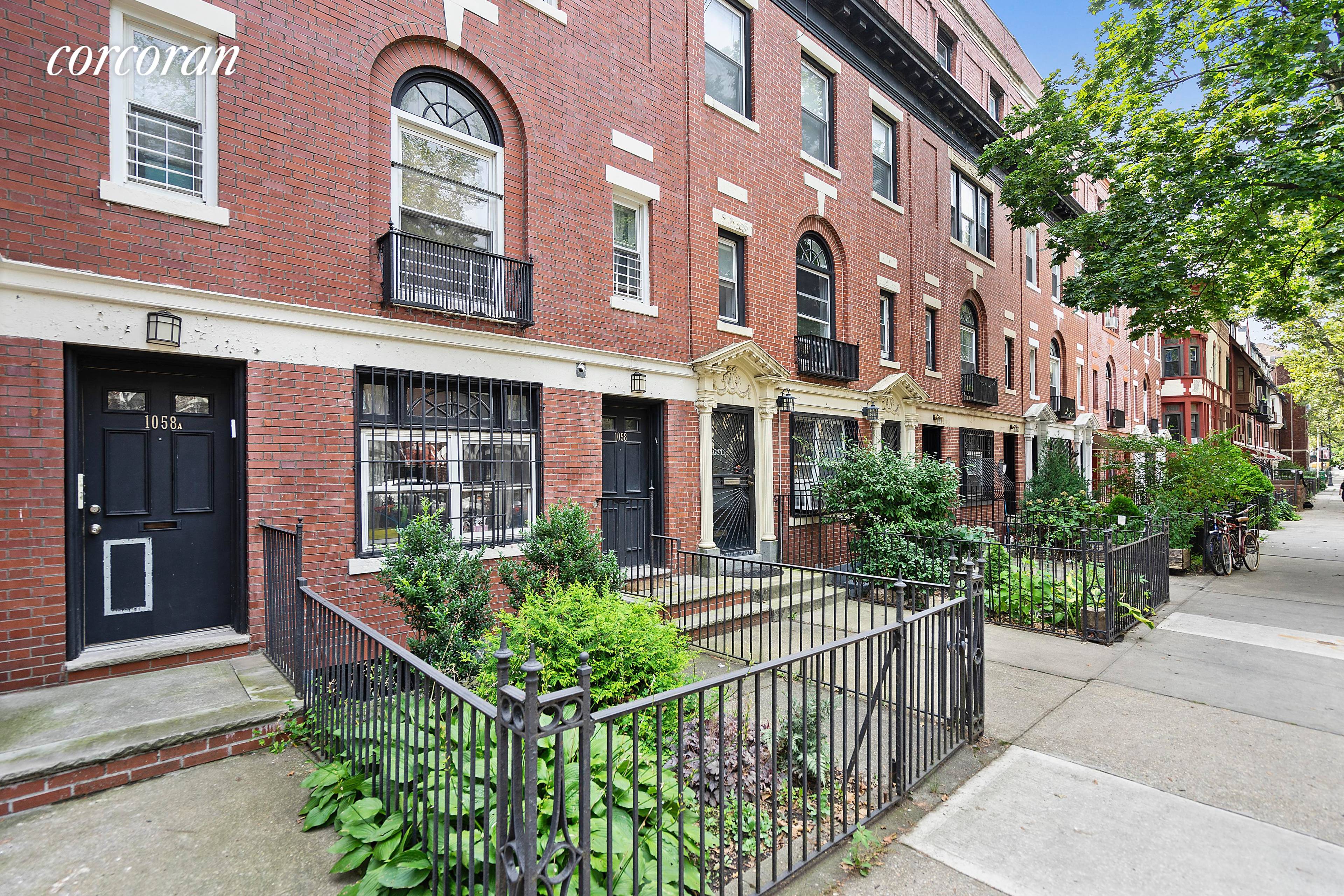 Welcome to this early 20th century townhome at 1058 Sterling Place in Crown Heights North Historic D.