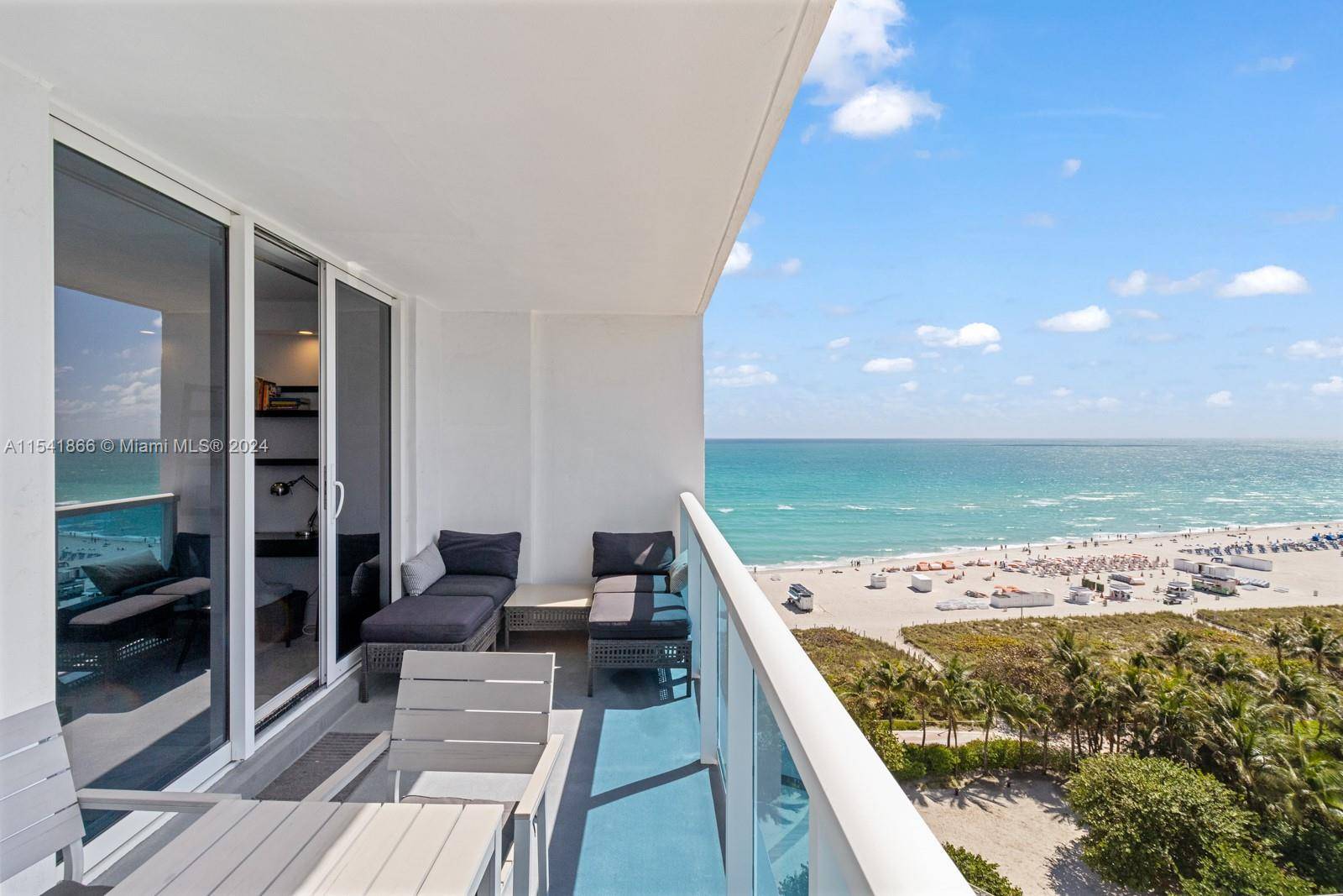 Stunning 2 bed 2 bath oceanfront apartment at the Roney Palace with direct Ocean and City views.