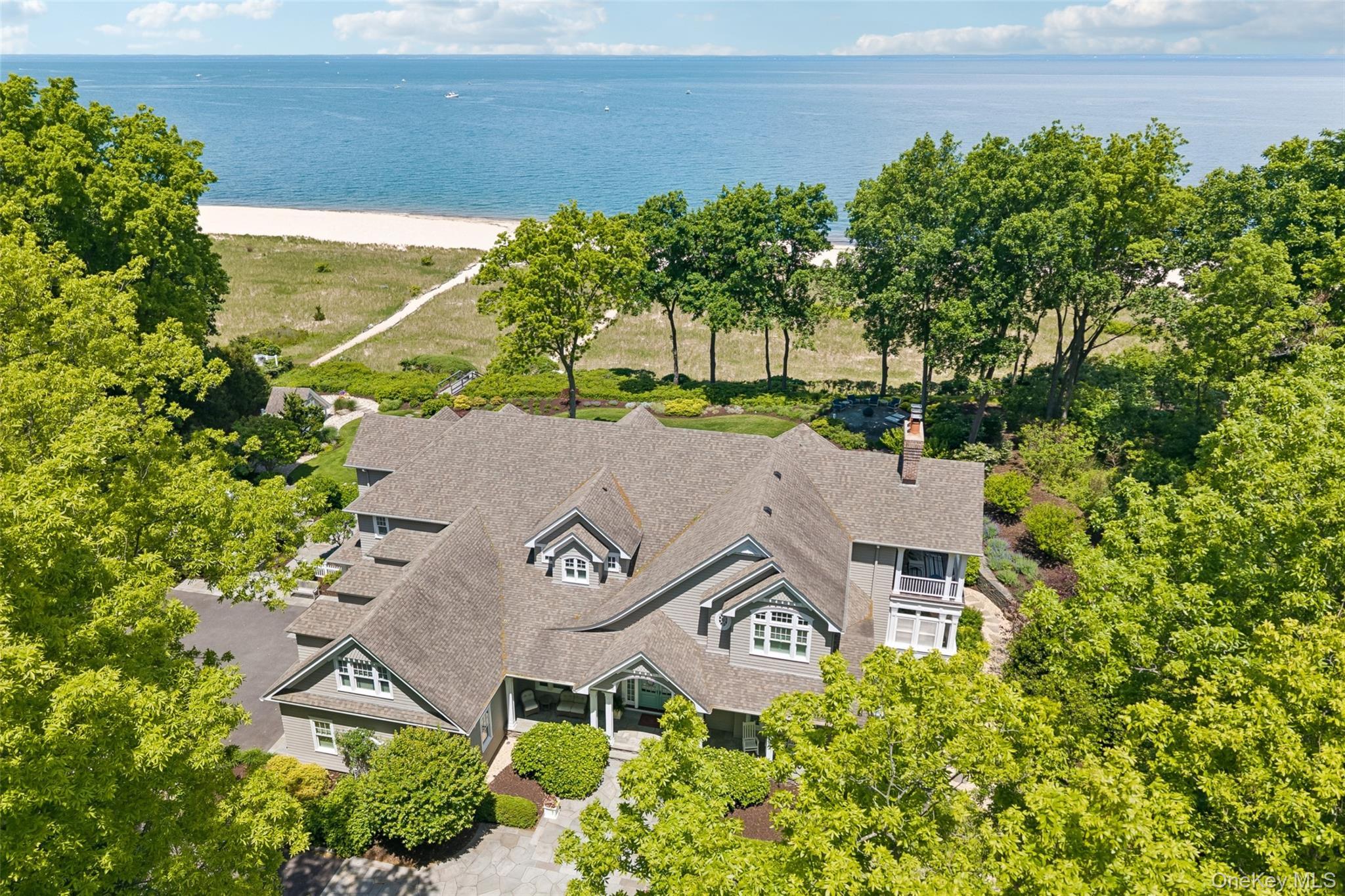 Stunning Custom Built Home with 243' of Waterfrontage on Long Island Sound