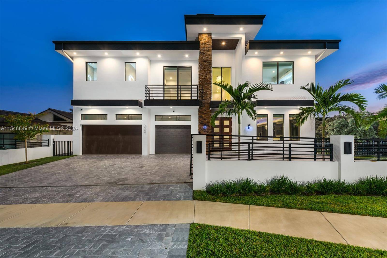 Welcome to paradise ! This Newer Construction, luxury waterfront mansion is located in one of South Florida's prime boating communities, Lighthouse Point.